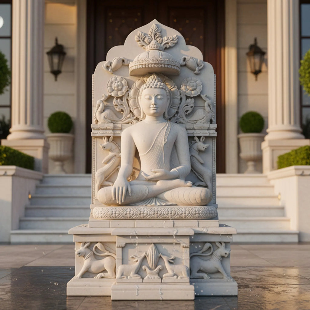 Orissa Stone Sculpture - Buddha without stand