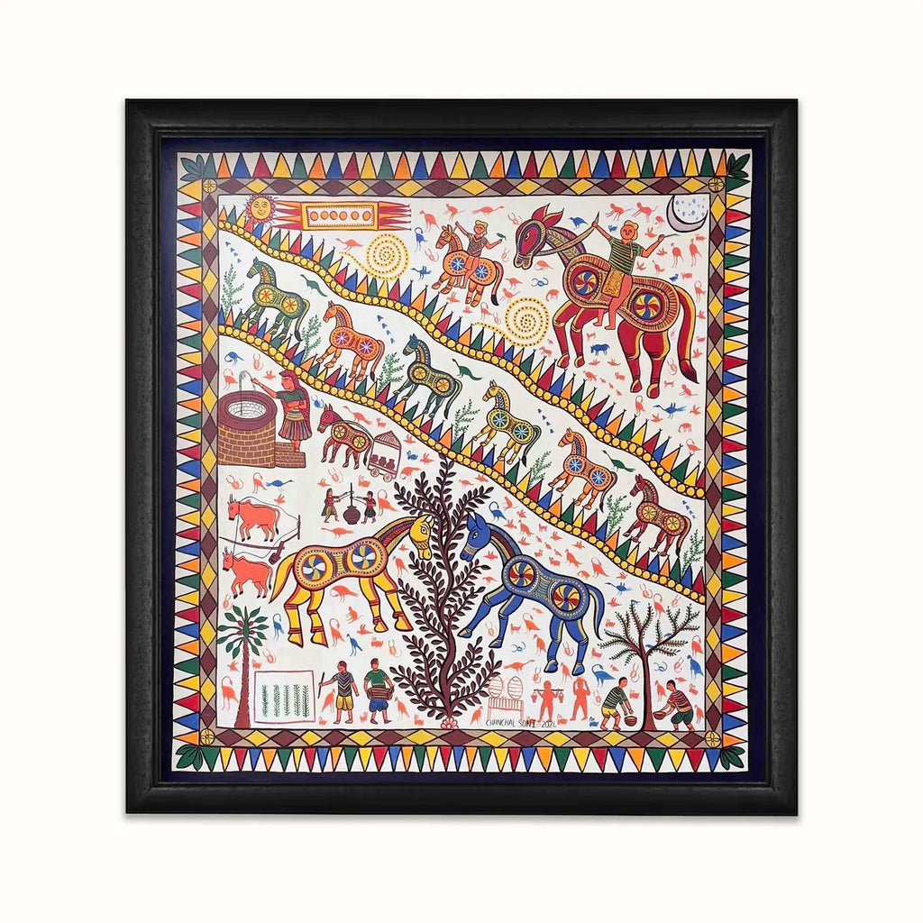 Pithora Art - Between Earth and Sky: A Folk Dream