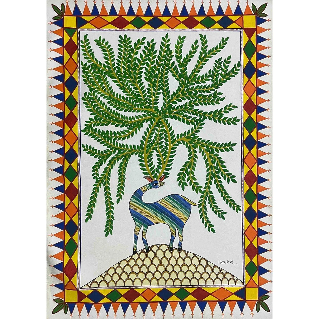 Pithora Art - Sacred Bond of Earth and Beast