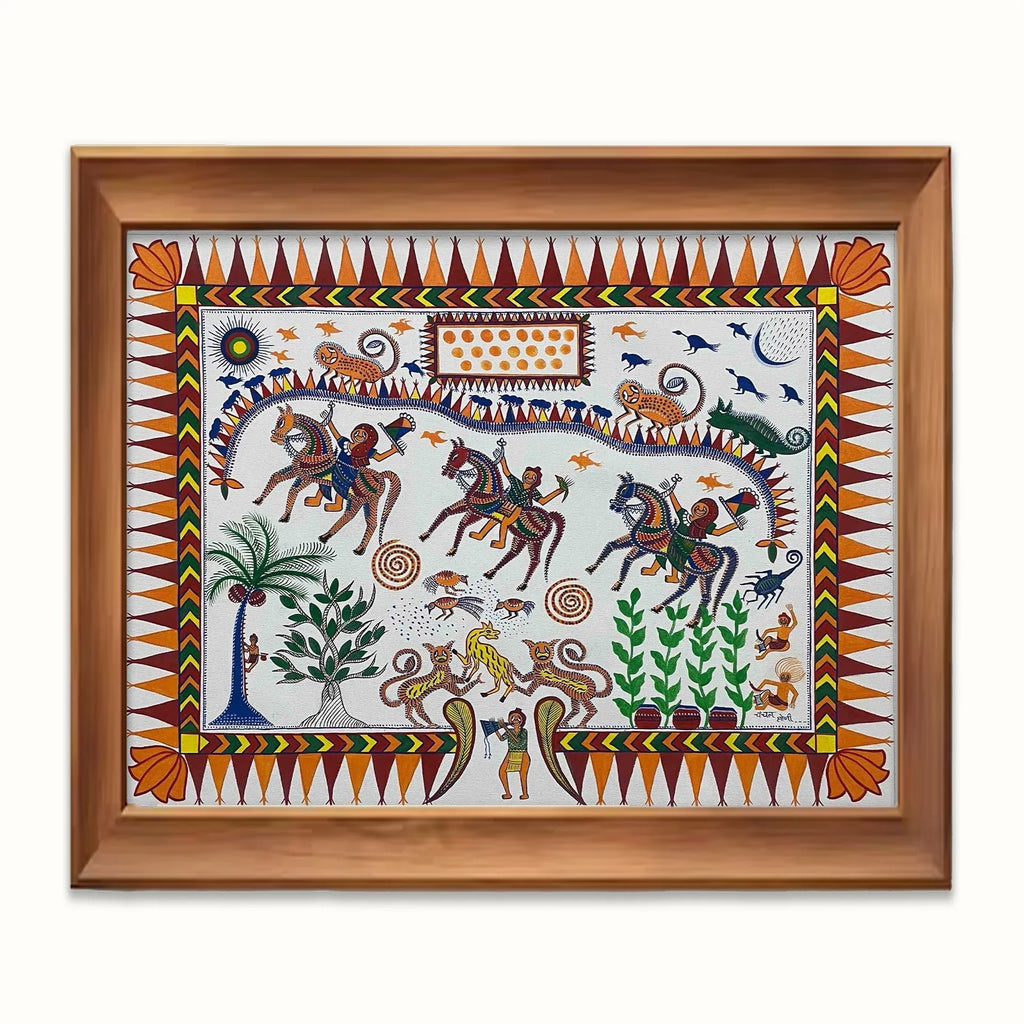 Pithora Art - Echoes of the Tribal Hunt
