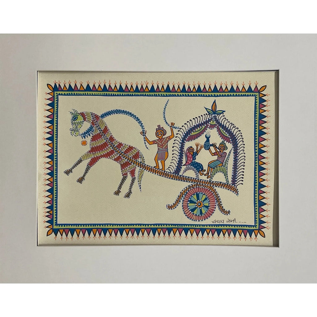 Pithora Art - Horse Carriage