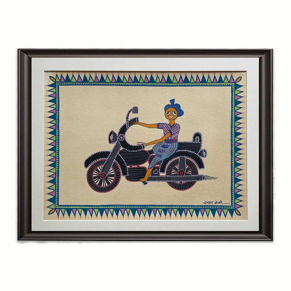 Pithora Art - The Folk Biker