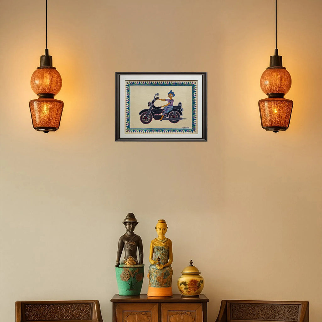 Pithora Art - The Folk Biker