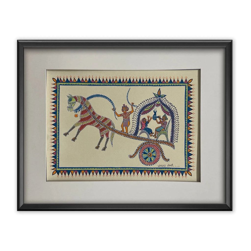Pithora Art - Horse Carriage