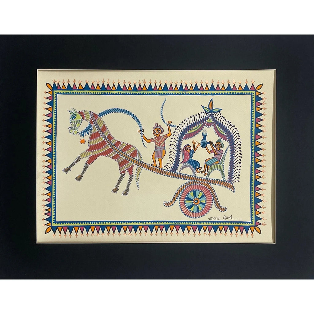 Pithora Art - Horse Carriage