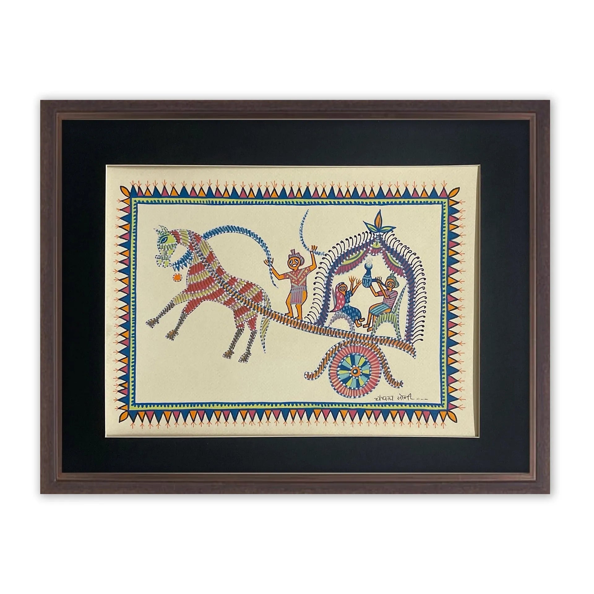 Pithora Art - Horse Carriage