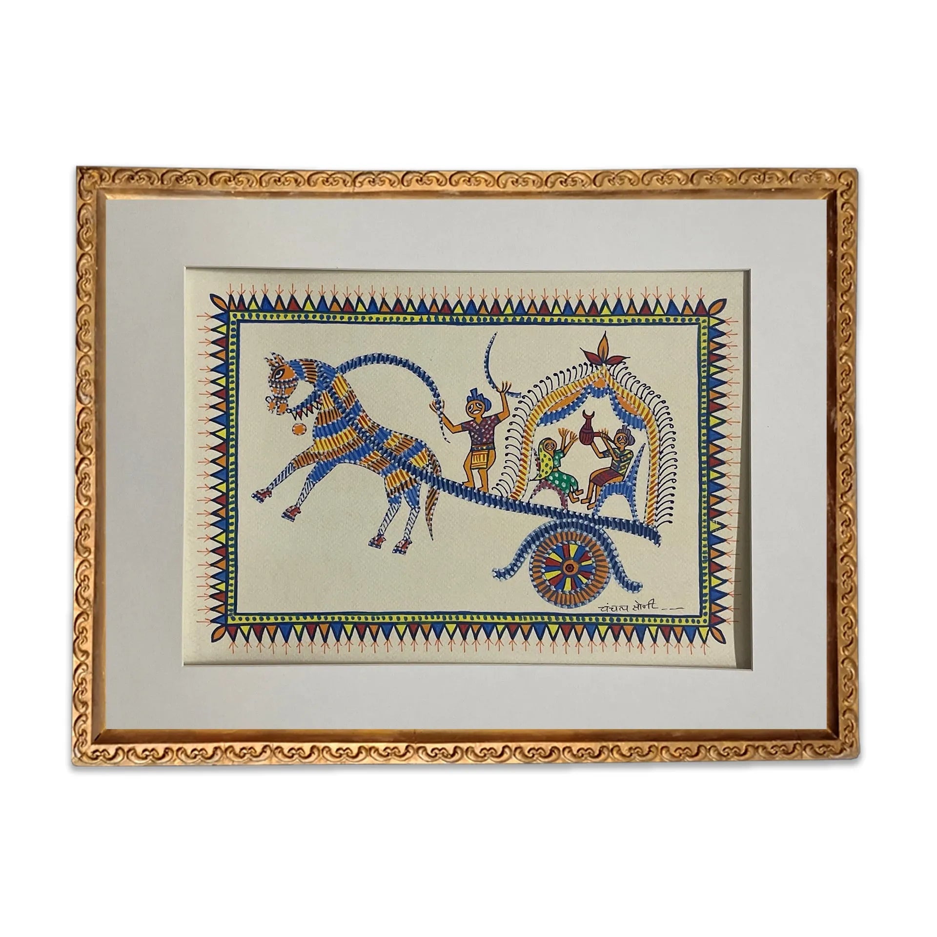 Pithora Art - Horse Carriage