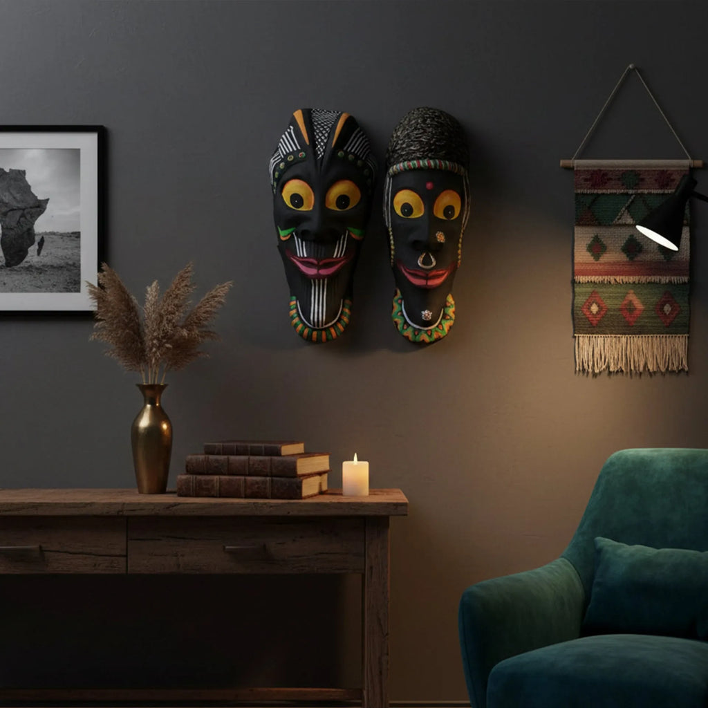 Chau -  Tribal Mask- Set of Two