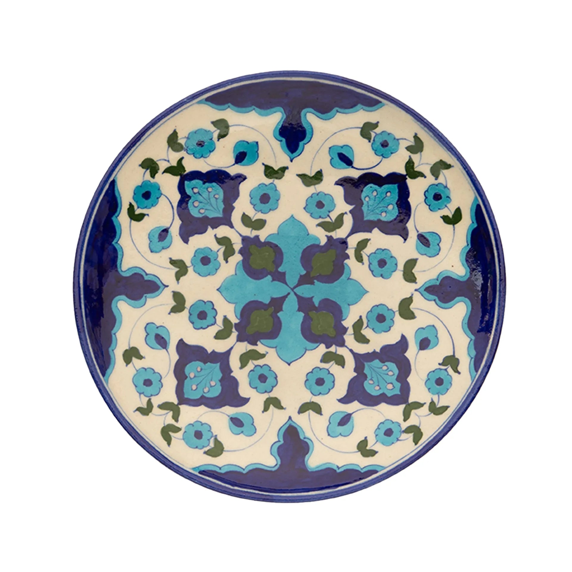 Blue Pottery - Plate 10 Inches