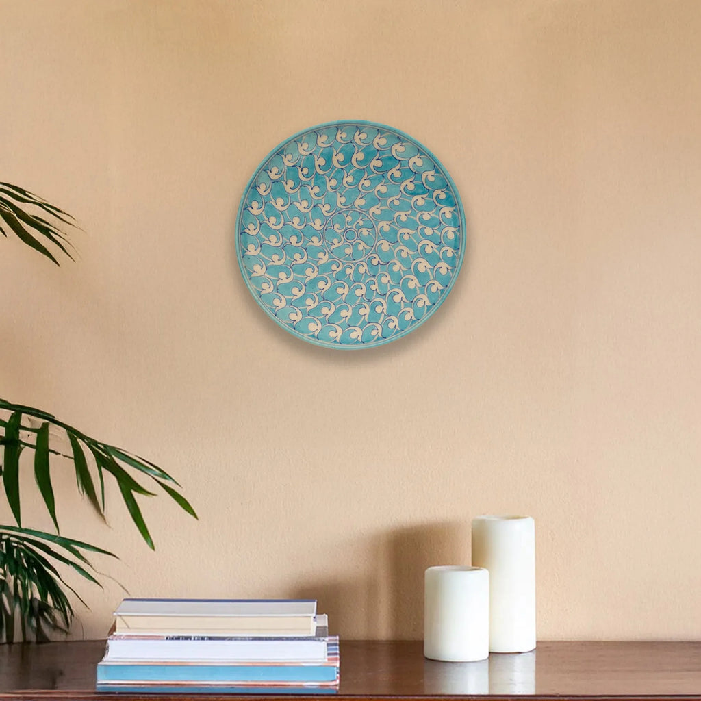Blue Pottery - Plate 10 Inches