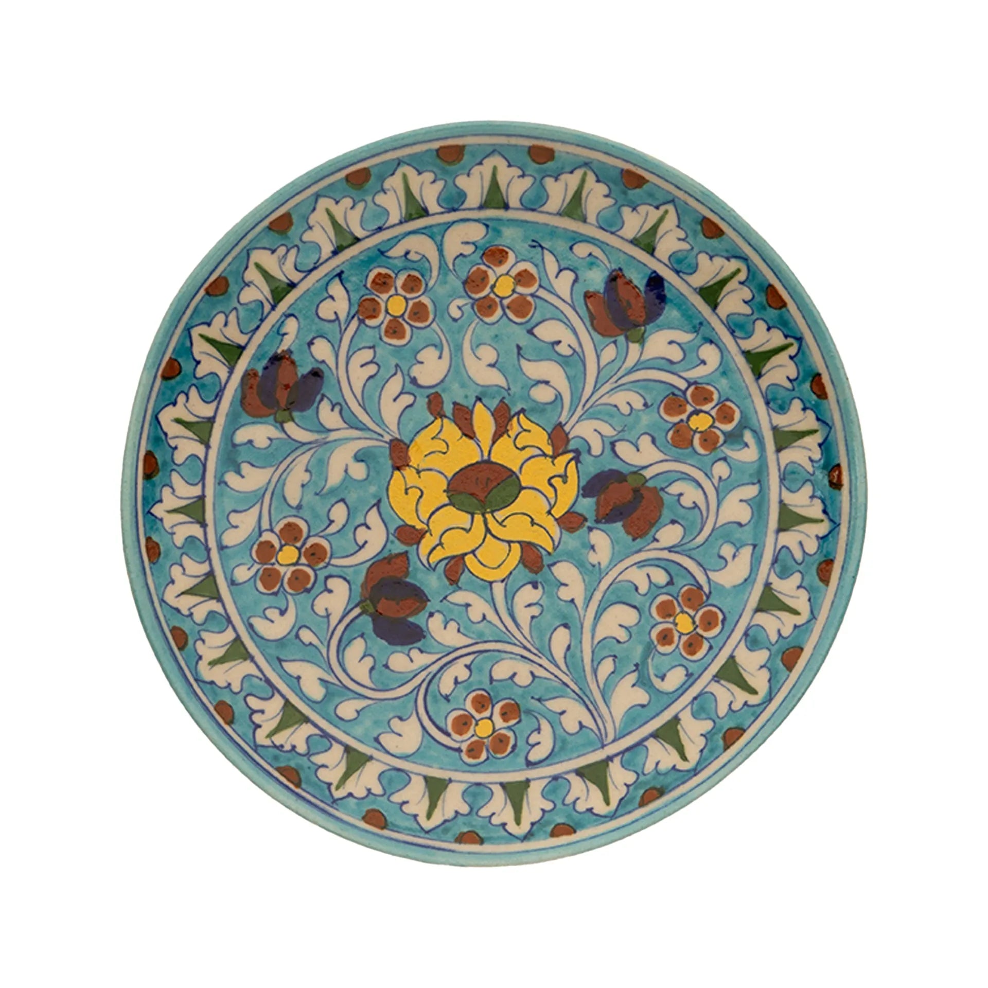 Blue Pottery - Plate 10 Inches