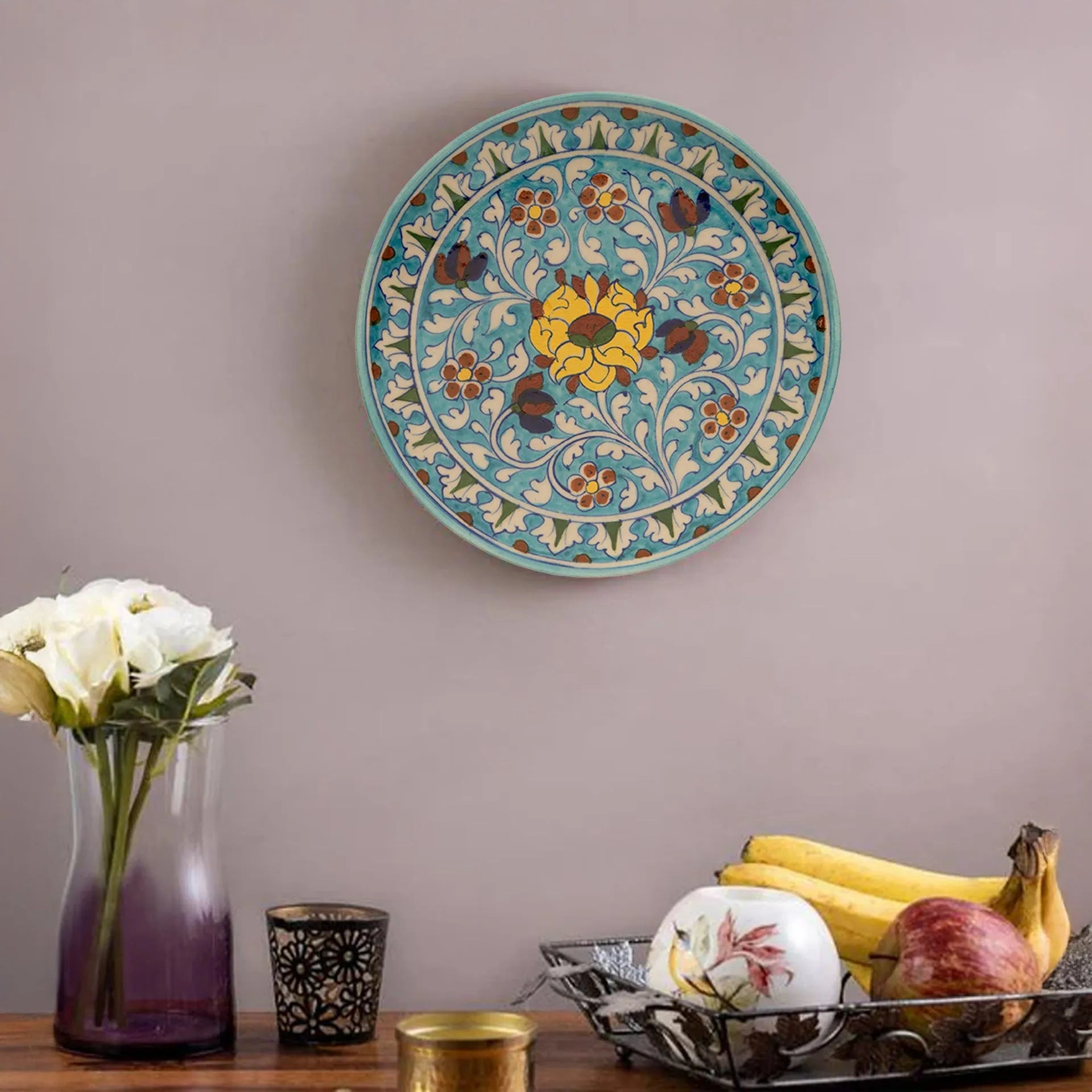 Blue Pottery - Plate 10 Inches