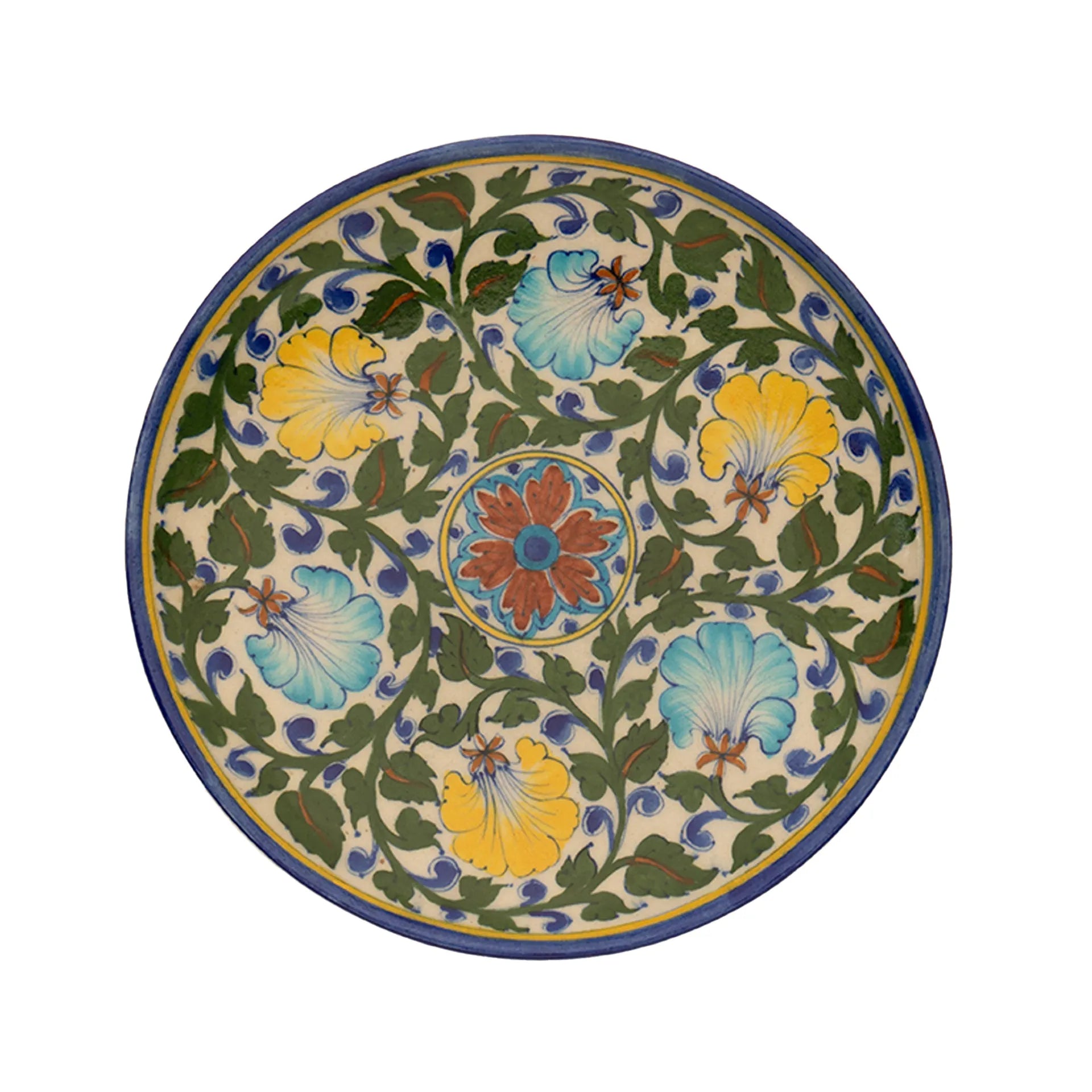 Blue Pottery - Plate 10 Inches