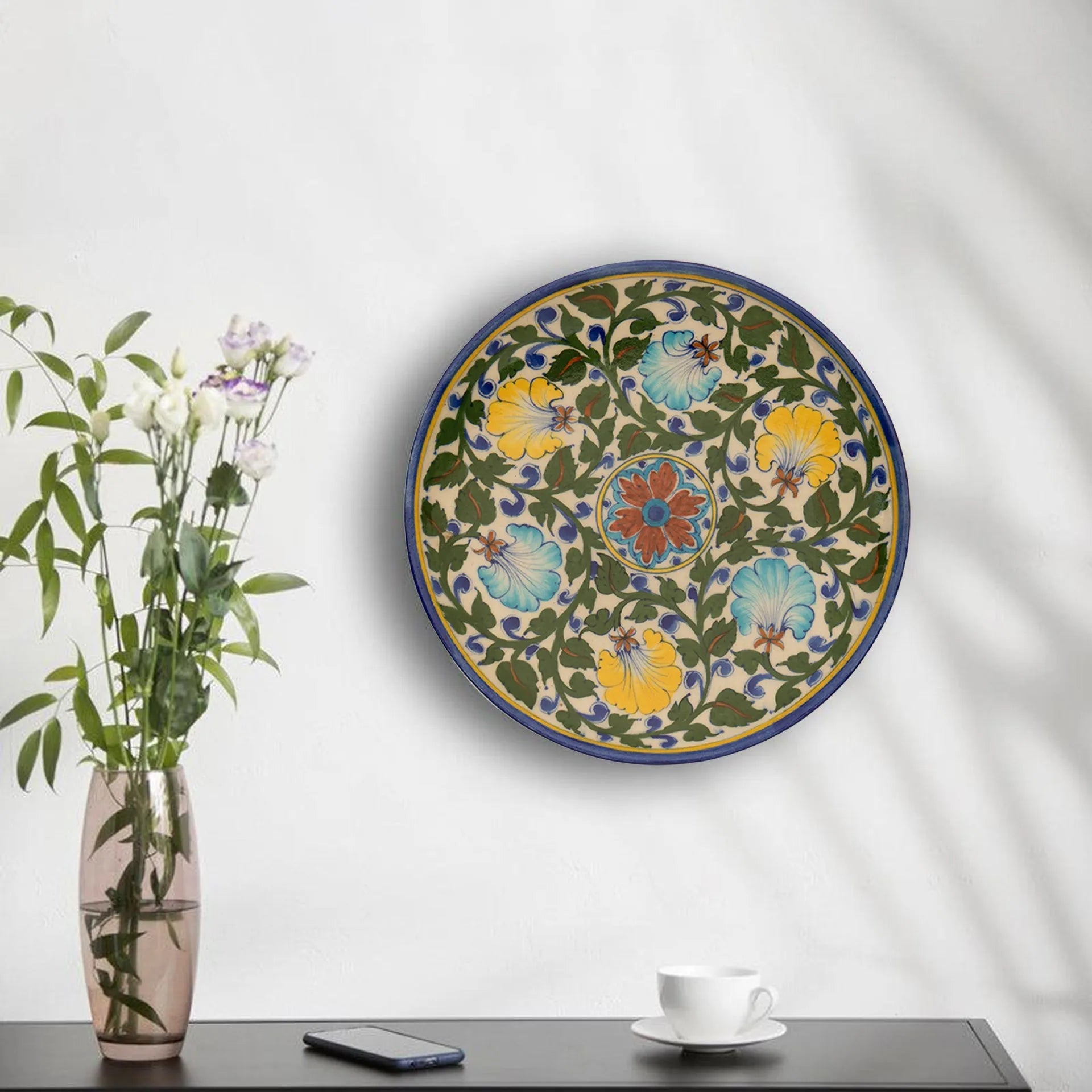 Blue Pottery - Plate 10 Inches