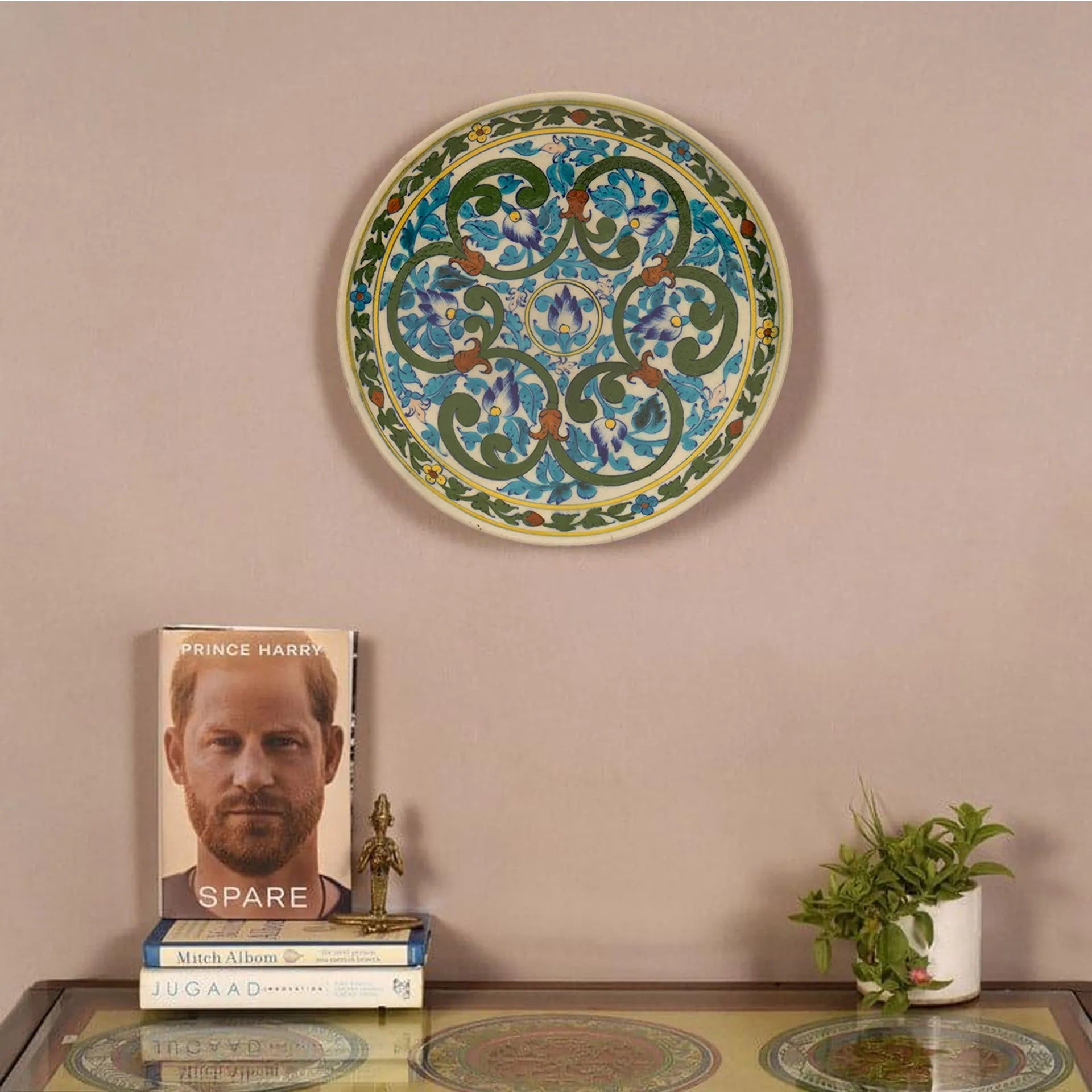 Blue Pottery - Plate 10 Inches