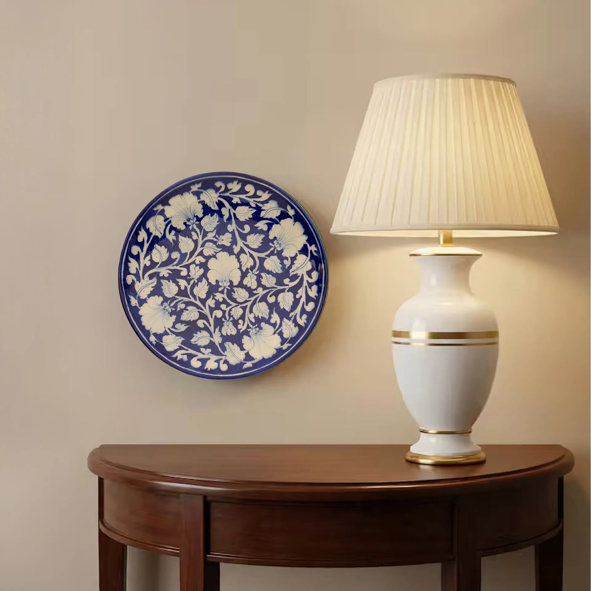 Blue Pottery - Plate 10 Inches