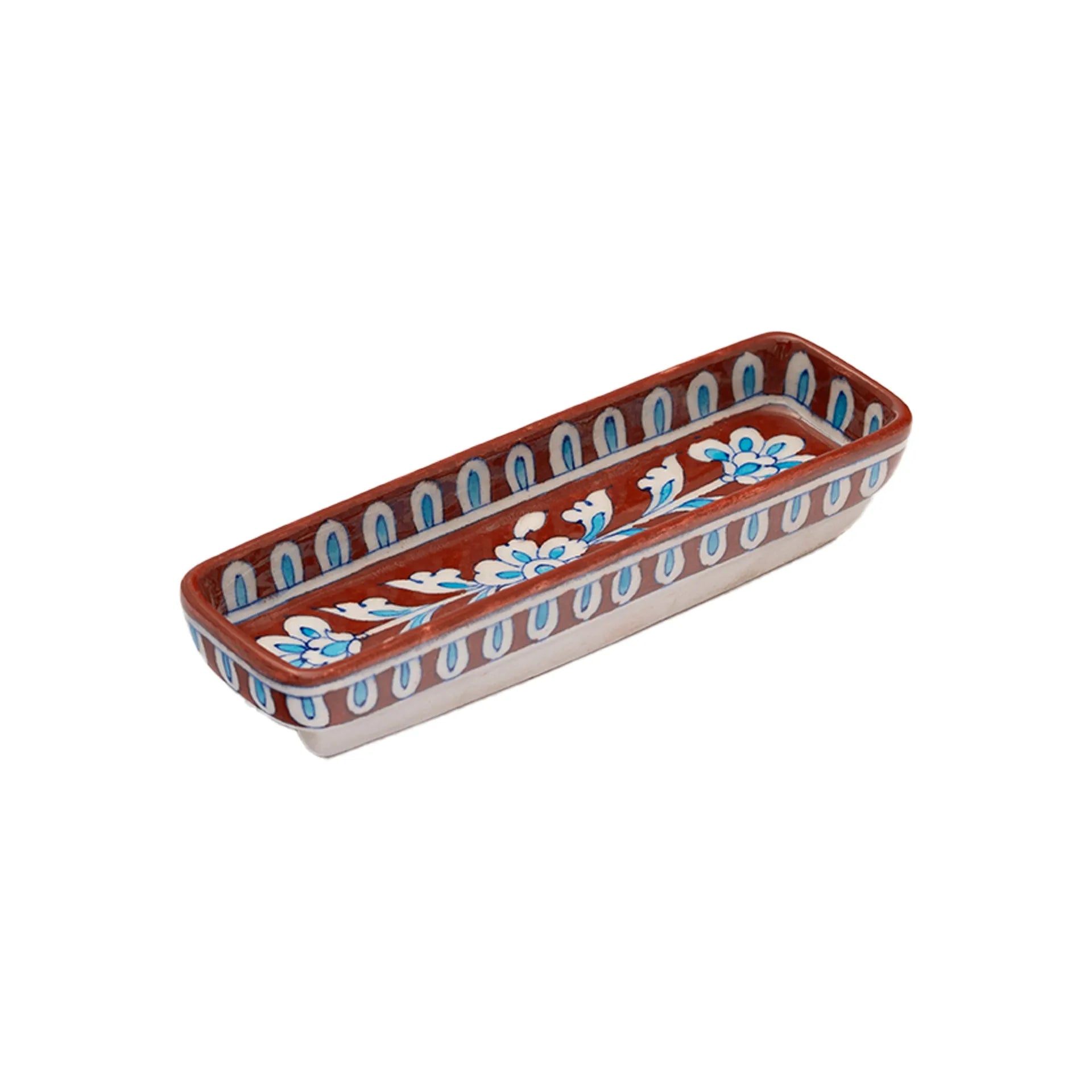 Blue Pottery - TRAY 2 BY 8 INCHES