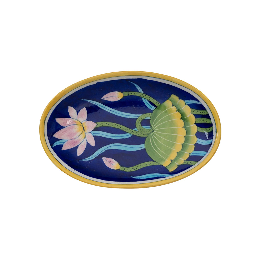 Blue Pottery - OVAL TRAY