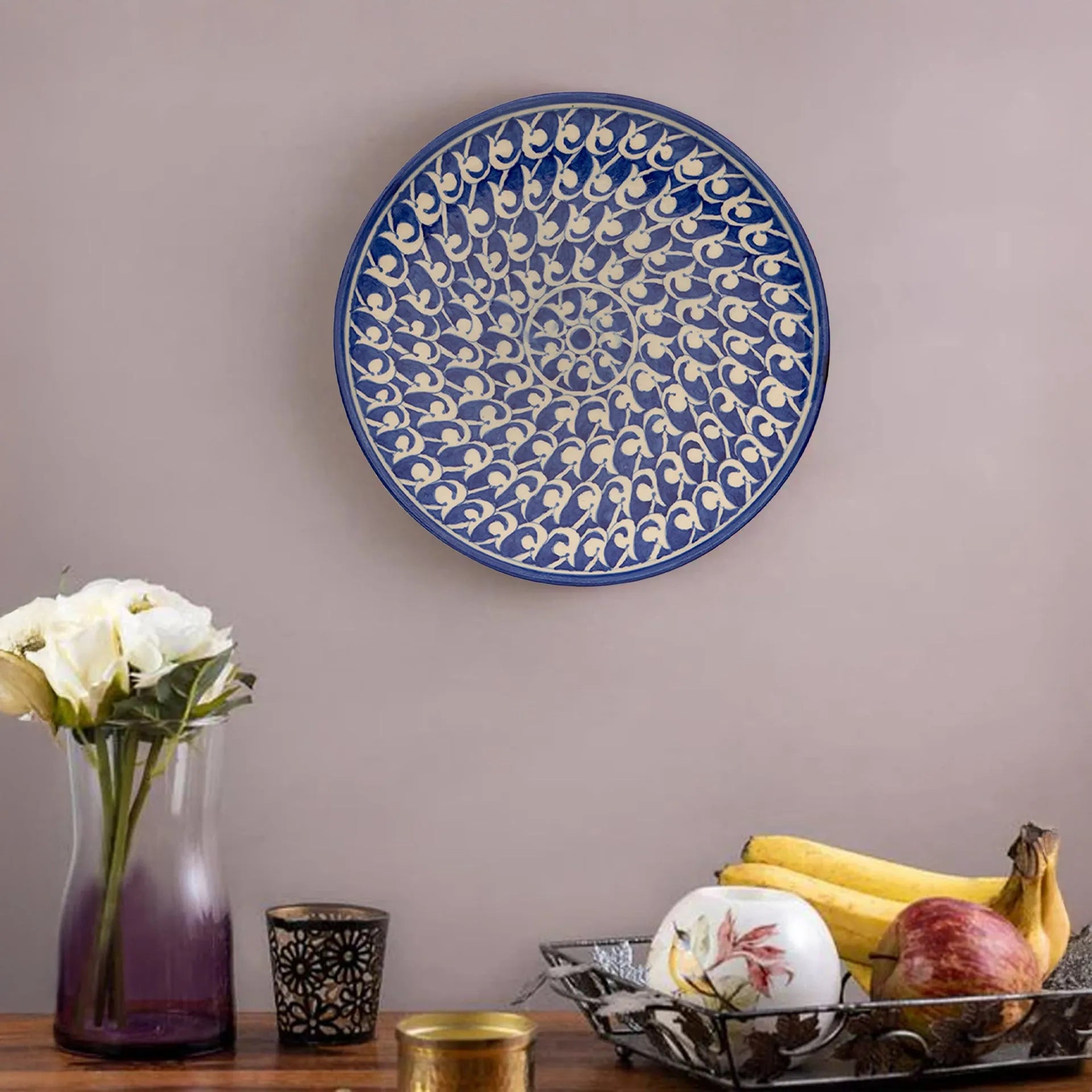 Blue Pottery - Plate 10 Inches