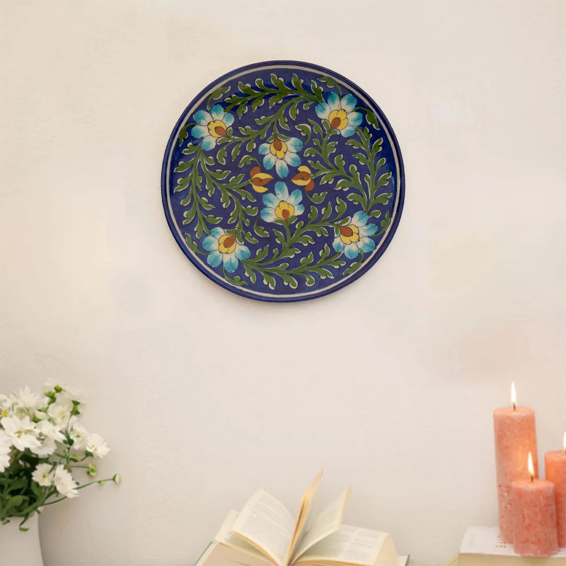 Blue Pottery - Plate 10 Inches