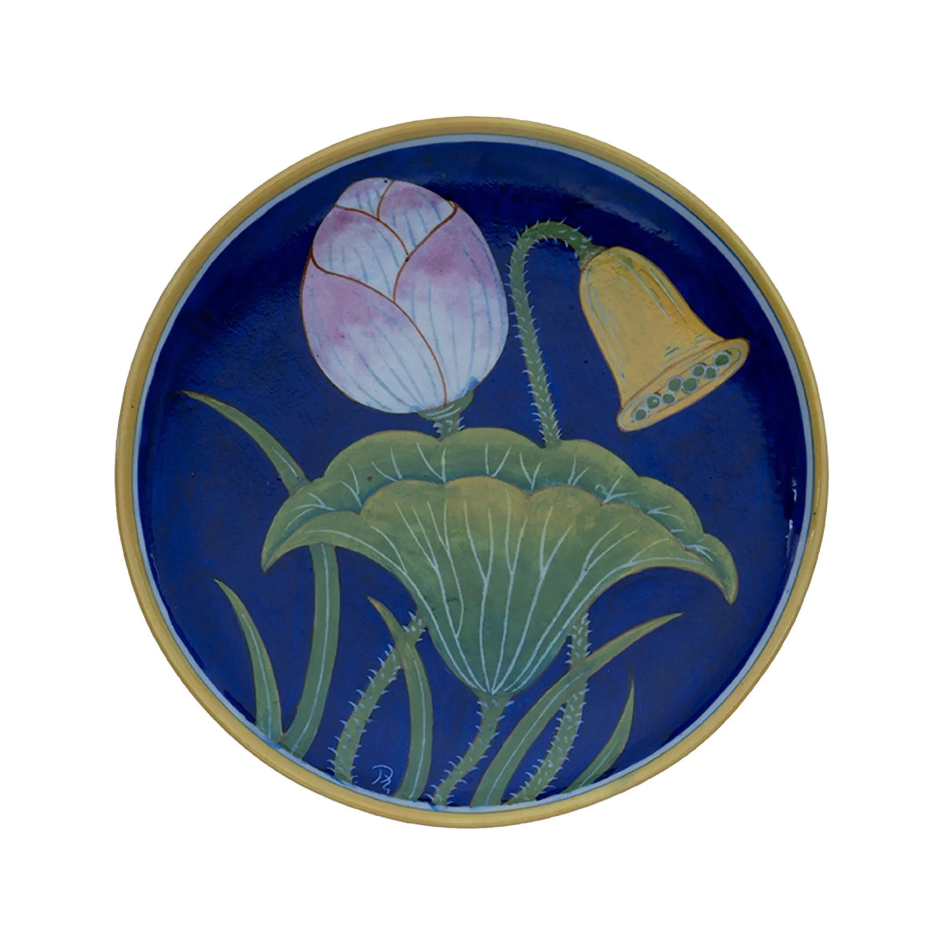 Blue Pottery - DANCING LOTUS BY SHILP GURU GOPAL SAINI