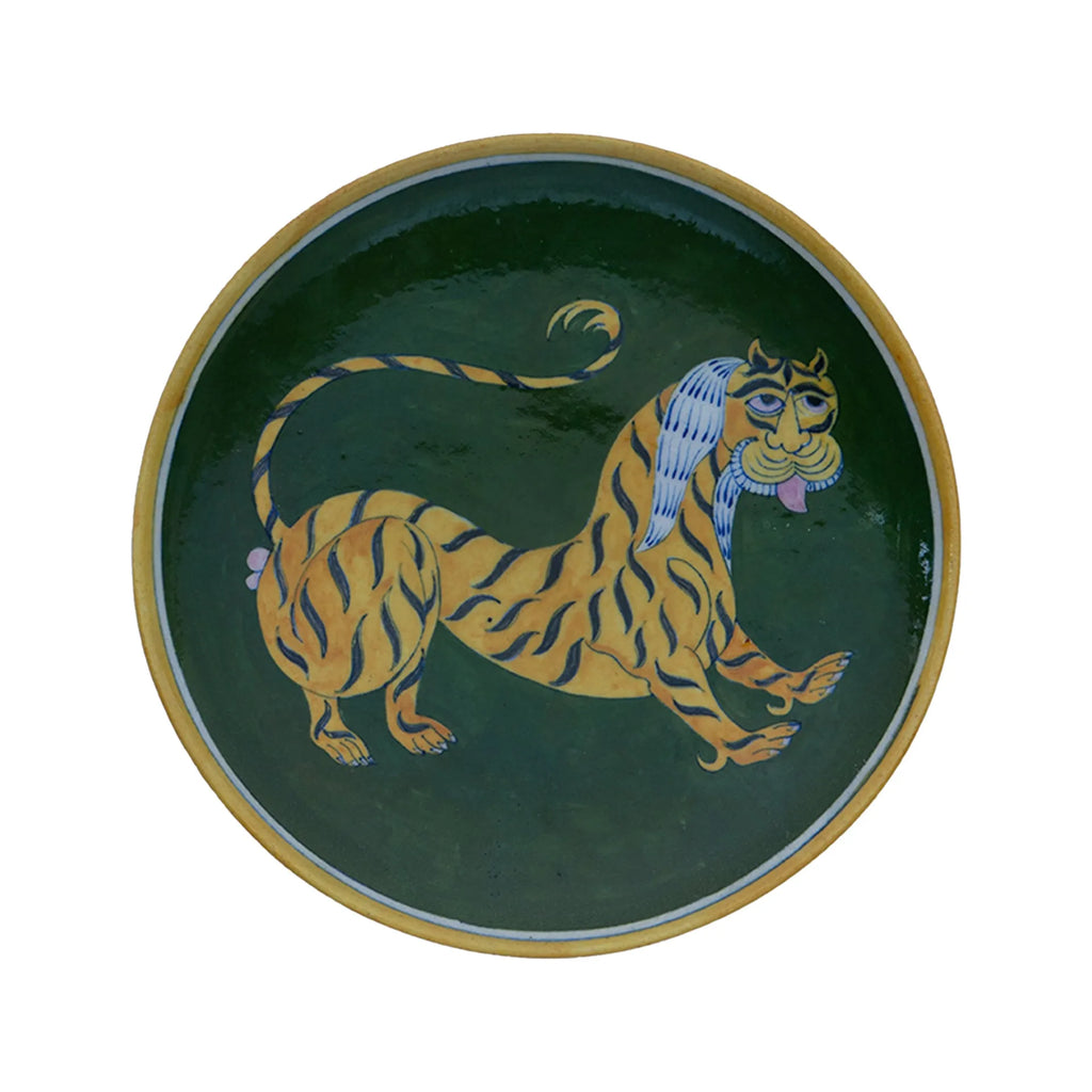 Blue Pottery - FOLK TIGER BY SHILP GURU GOPAL SAINI