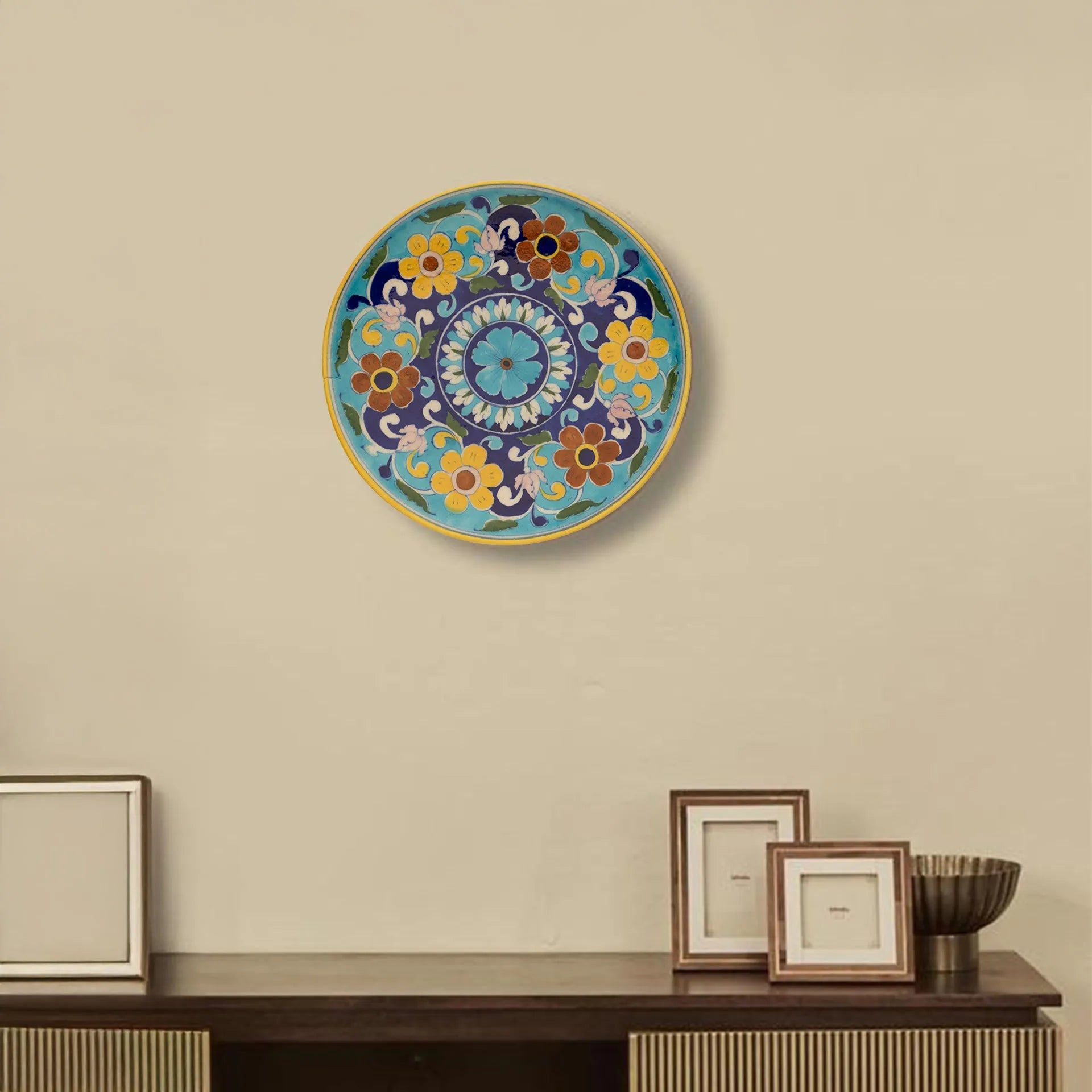 Blue Pottery - Plate 10 Inches