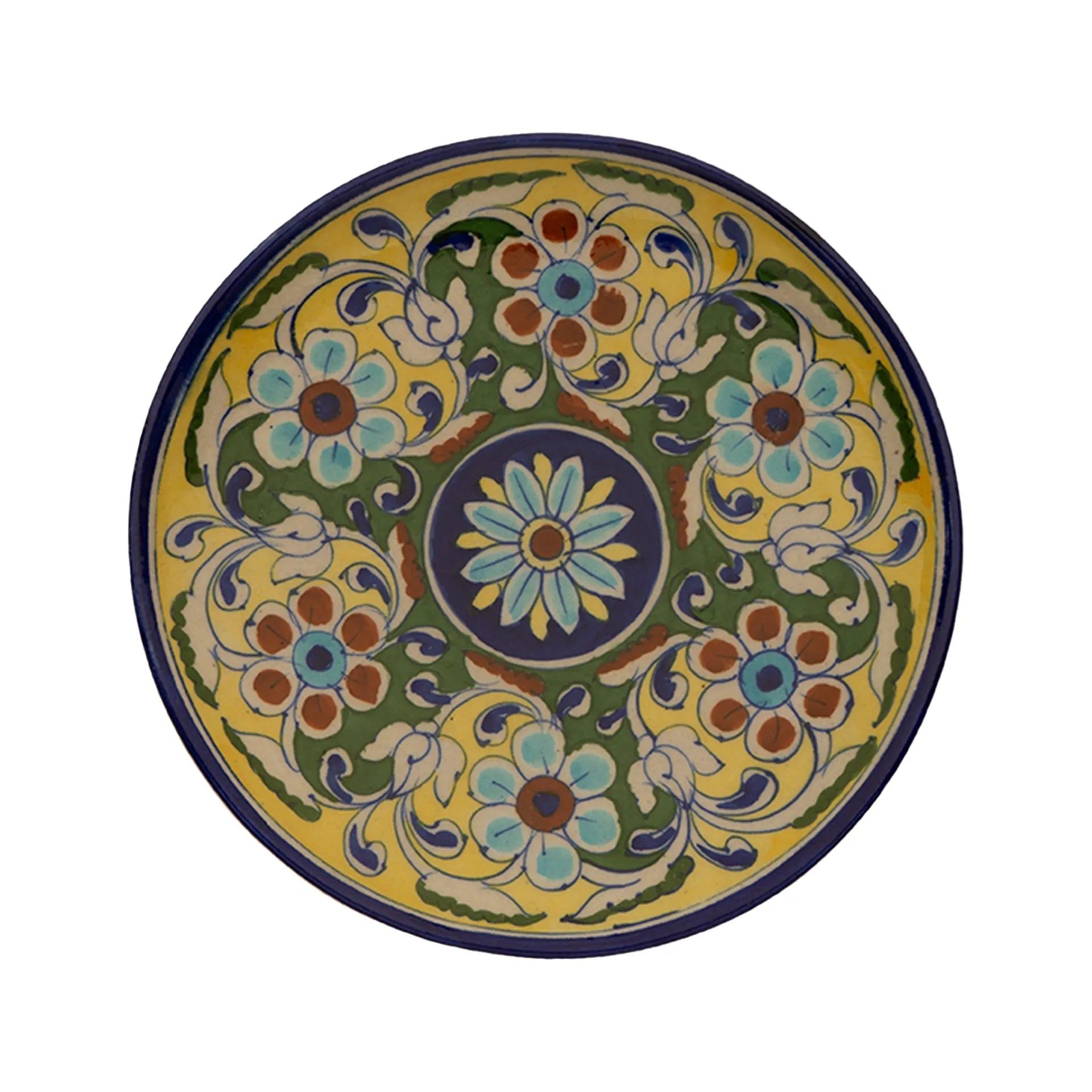 Blue Pottery - Plate 8 Inches