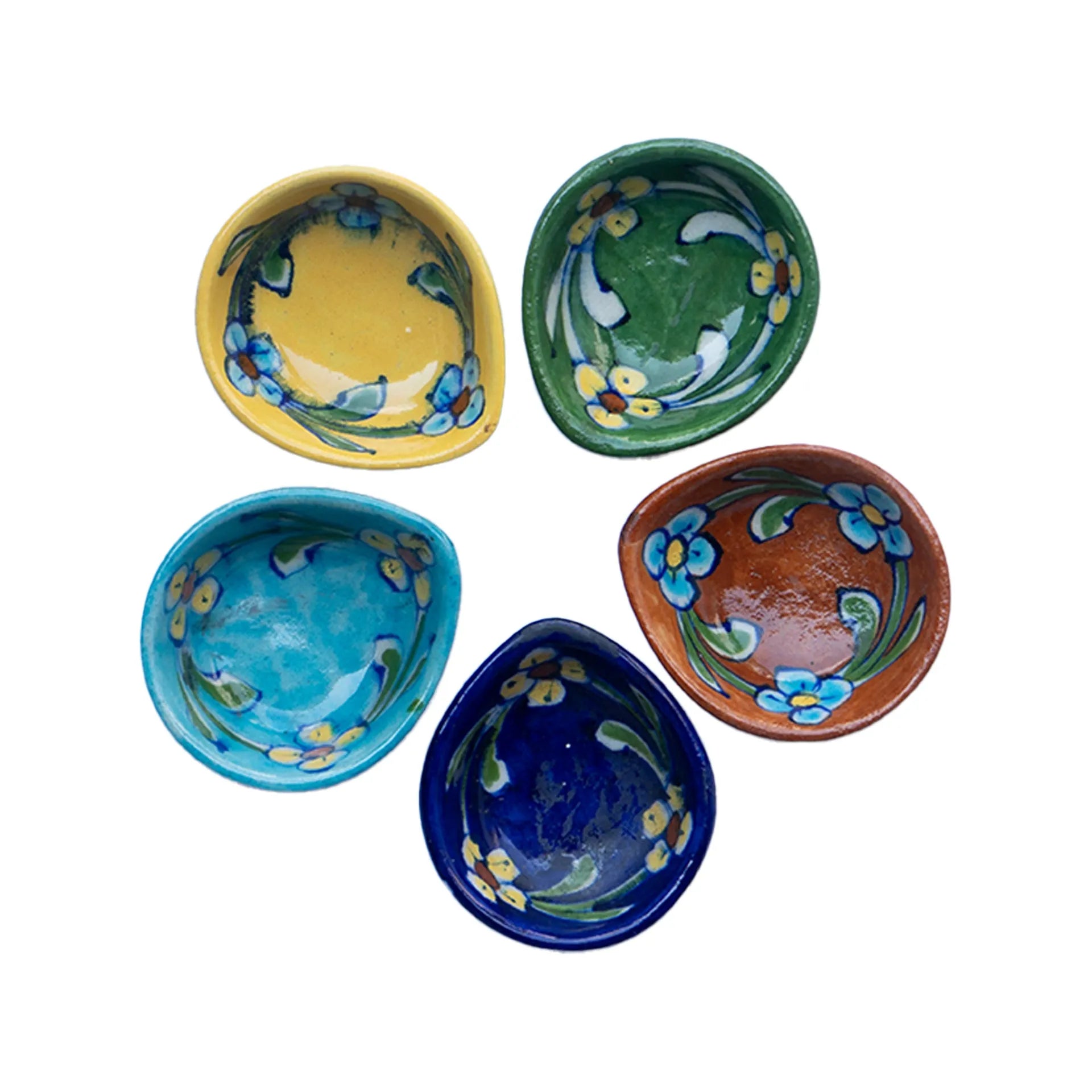 Blue Pottery - Diya set of 5