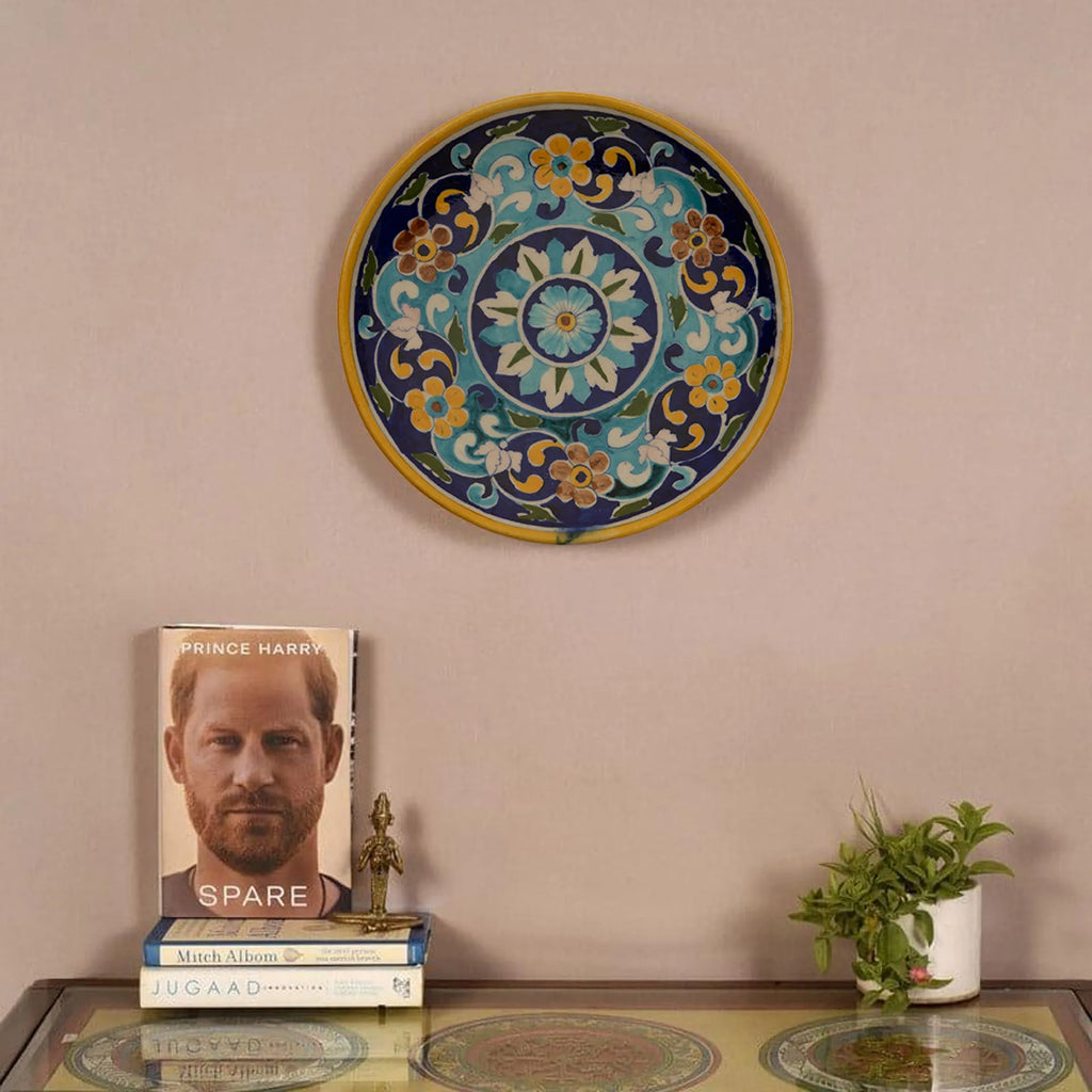 Blue Pottery - Plate 8 Inches
