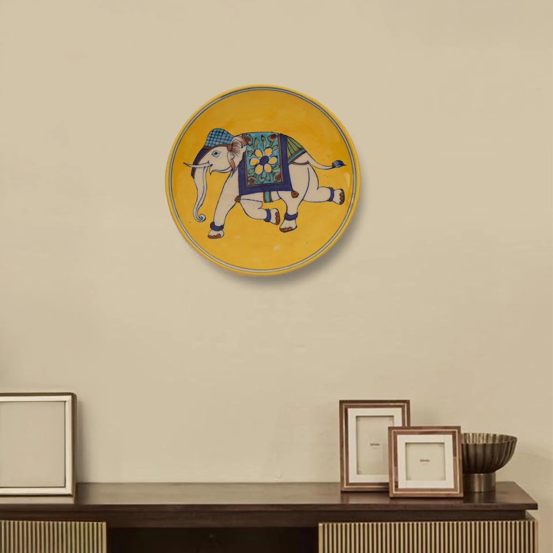 Blue Pottery - PLATE 8 INCHES