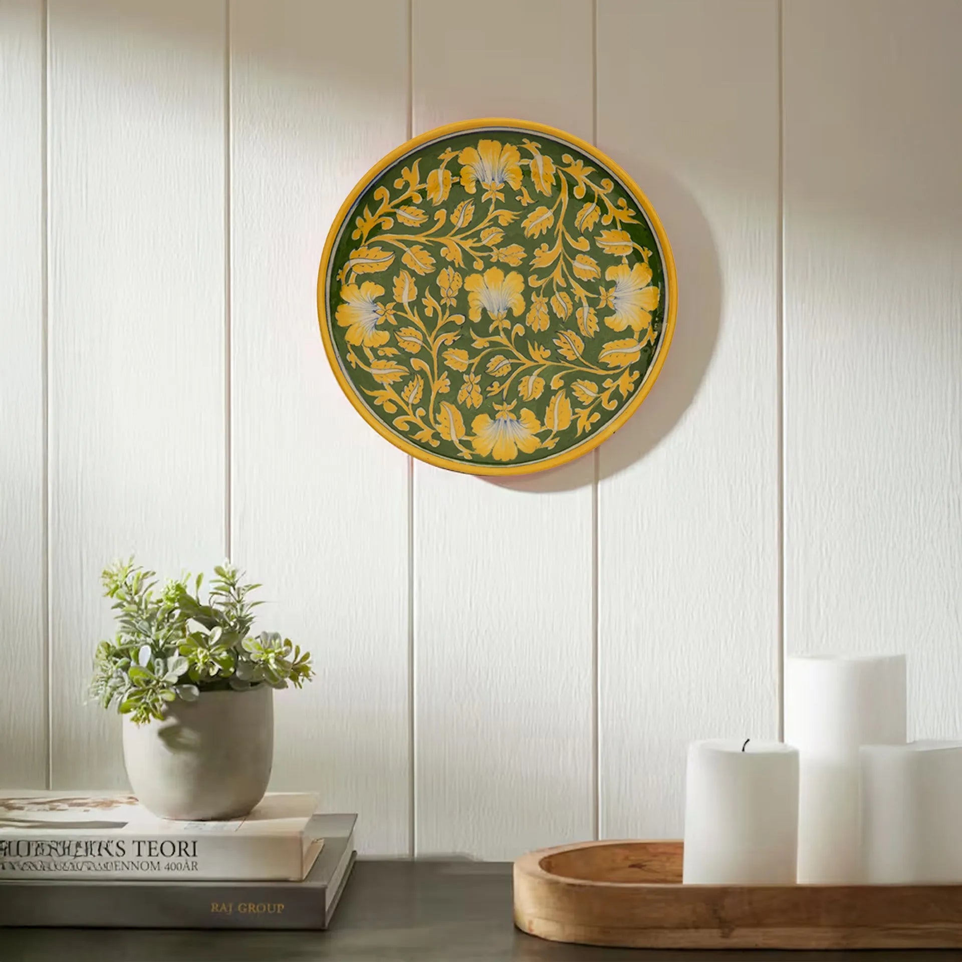 Blue Pottery - Plate 8 Inches