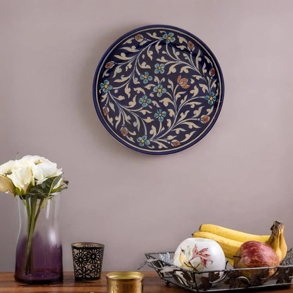 Blue Pottery - Plate 8 Inches