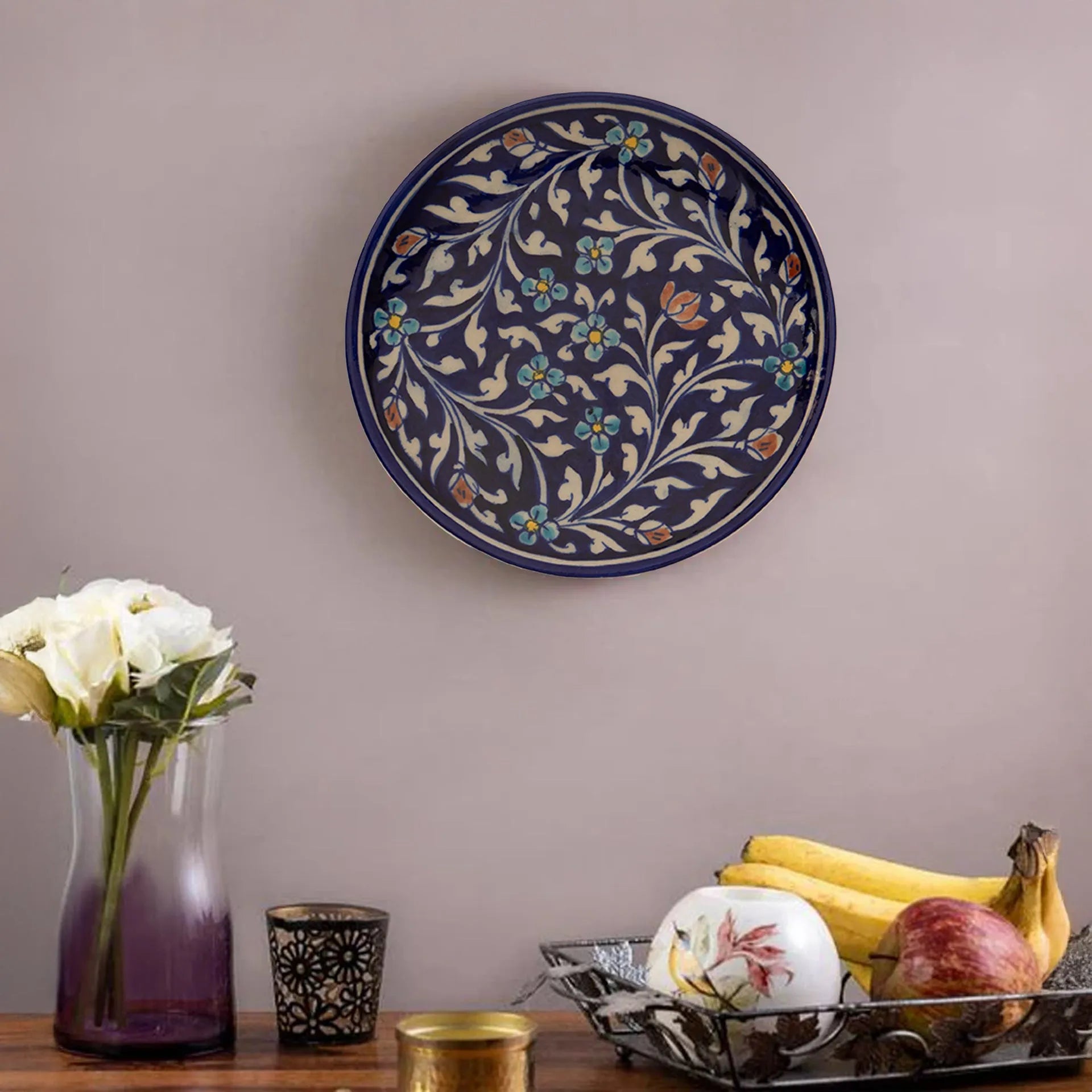 Blue Pottery - Plate 8 Inches