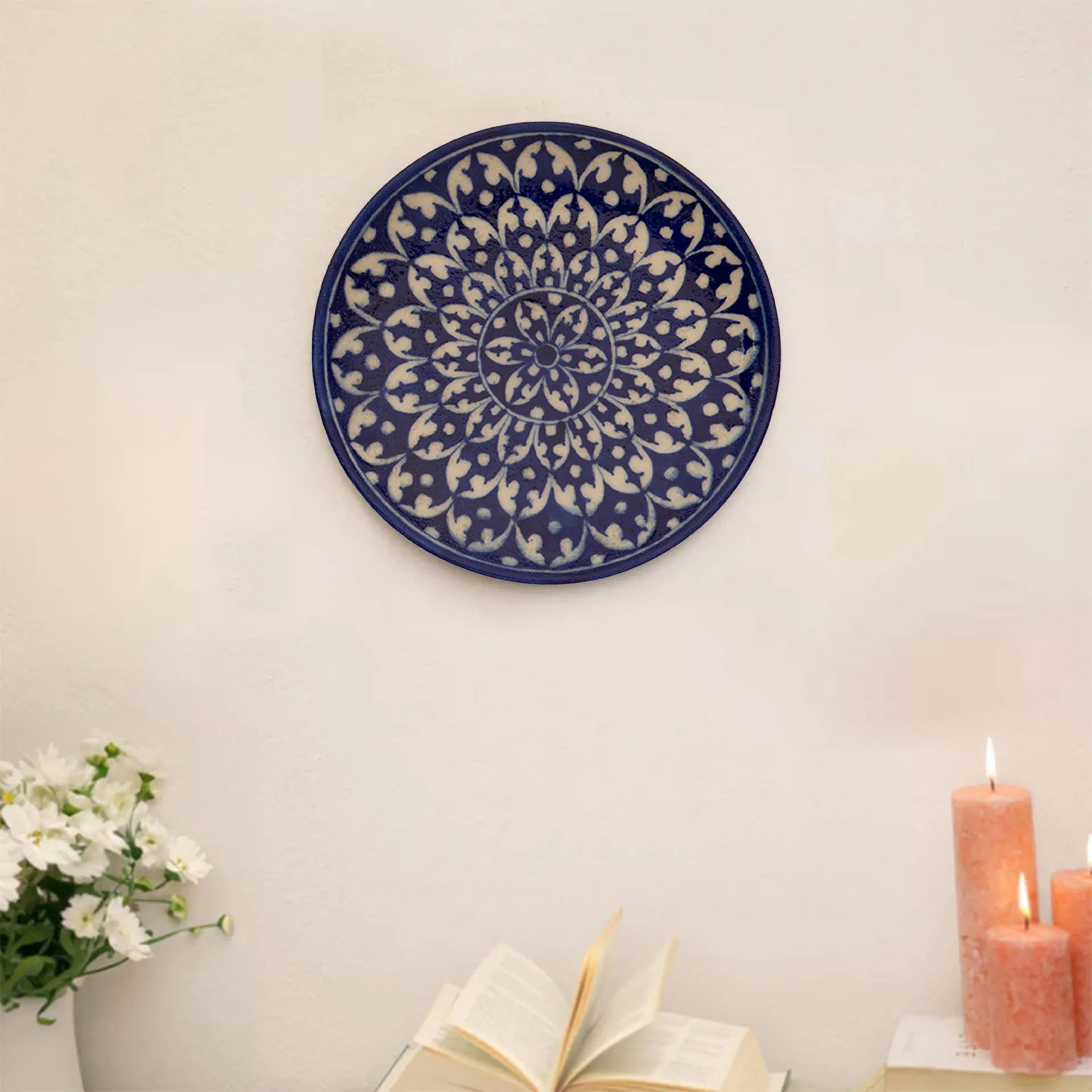 Blue Pottery - Plate 8 Inches