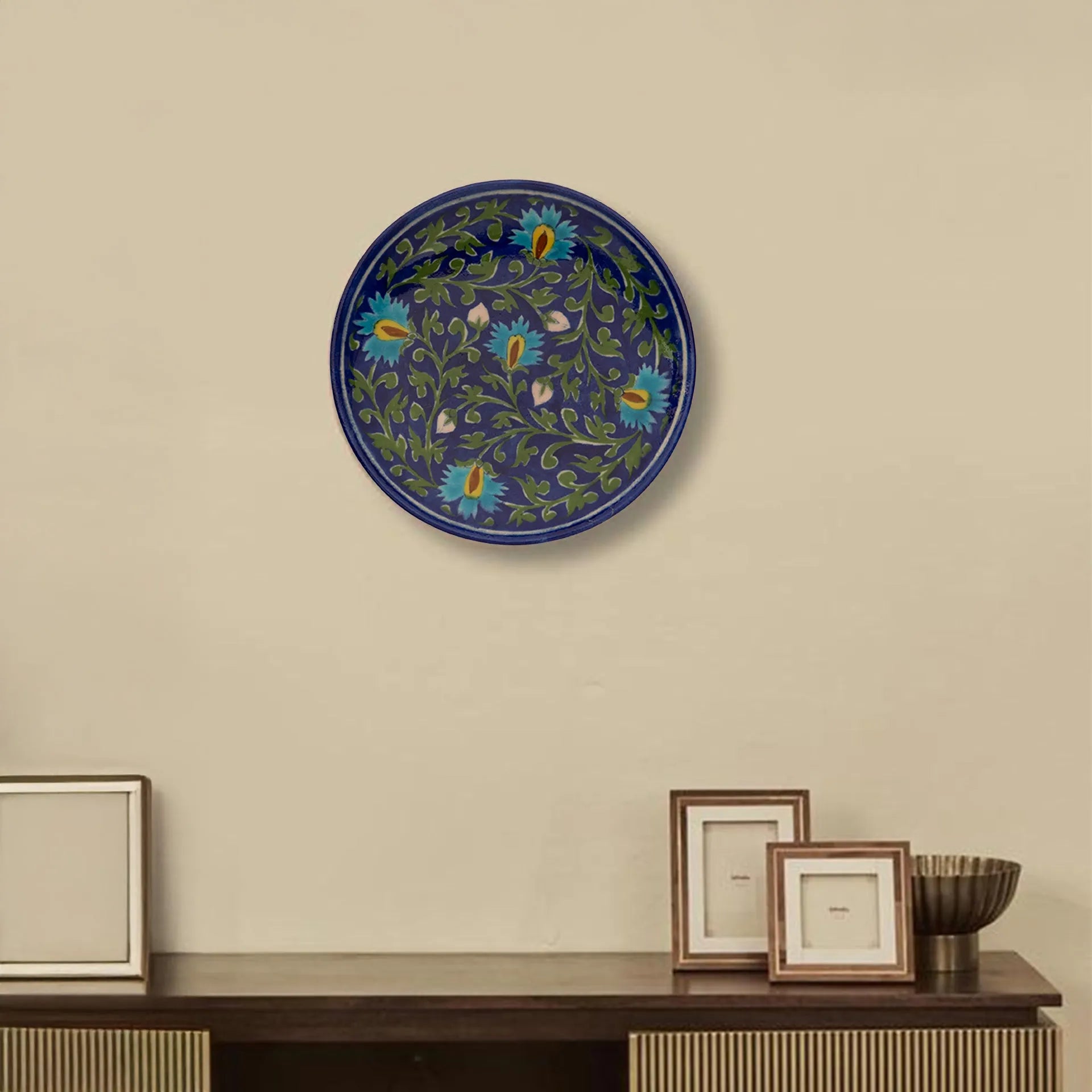 Blue Pottery - Plate 8 Inches