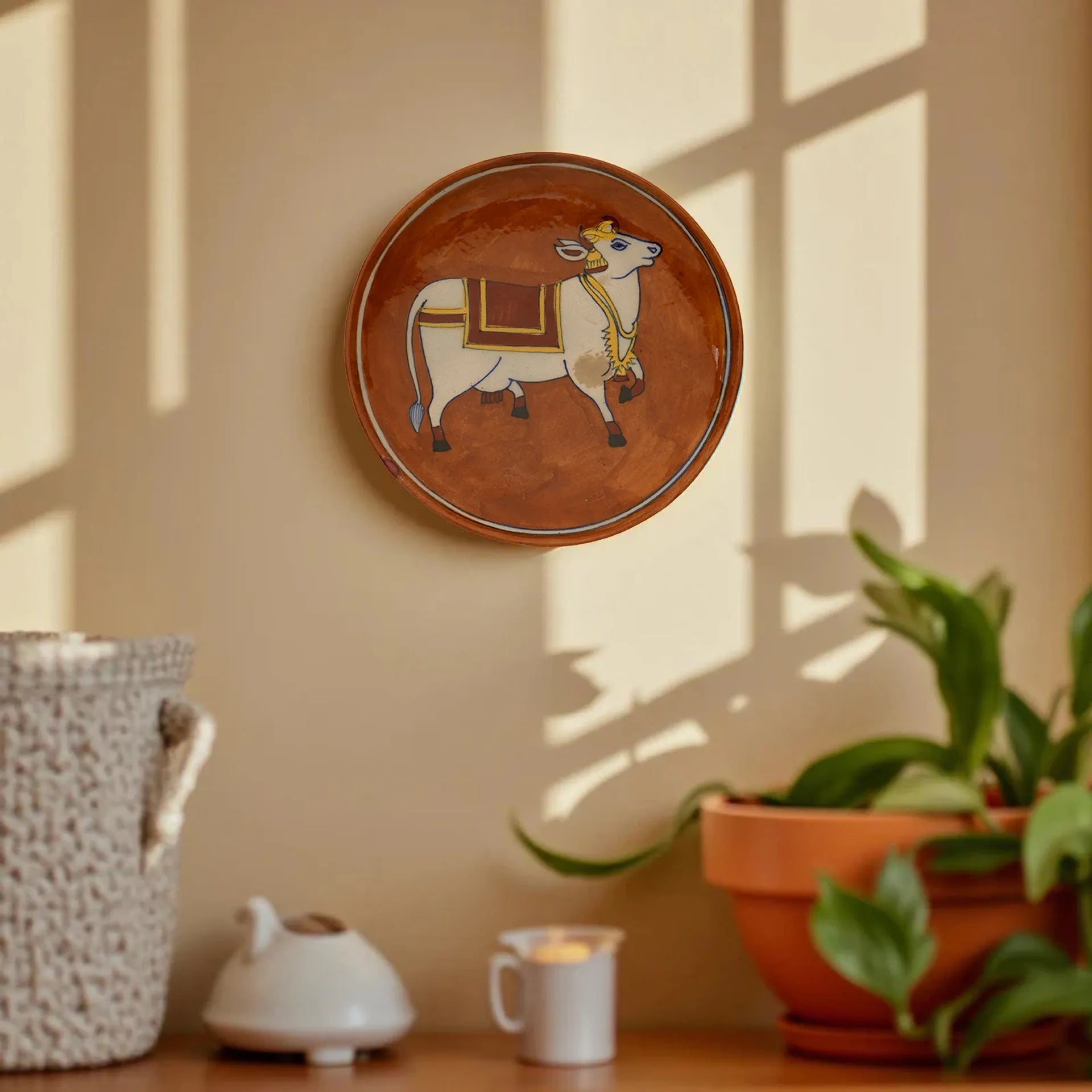 Blue Pottery - Plate 8 Inches