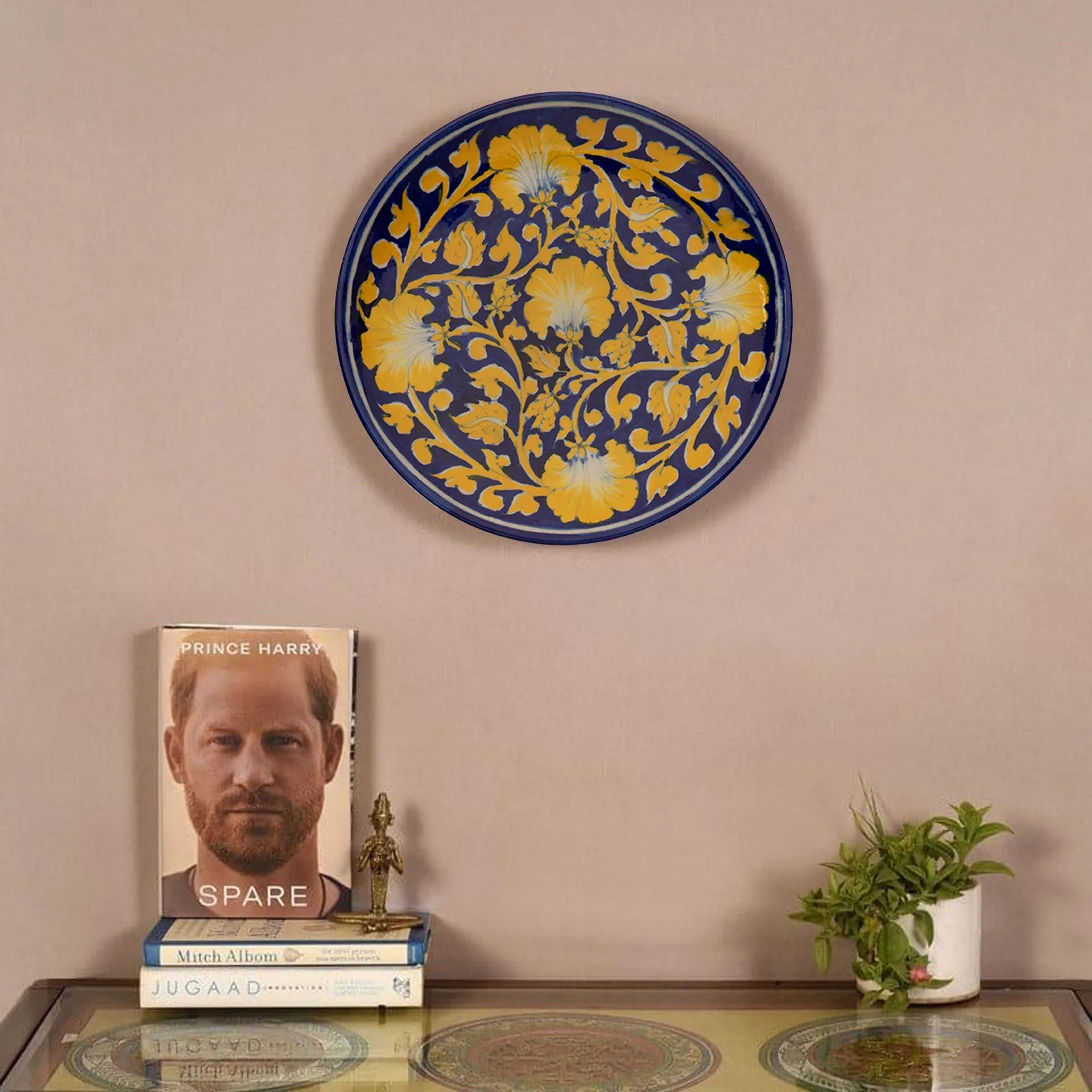 Blue Pottery - Plate 8 Inches