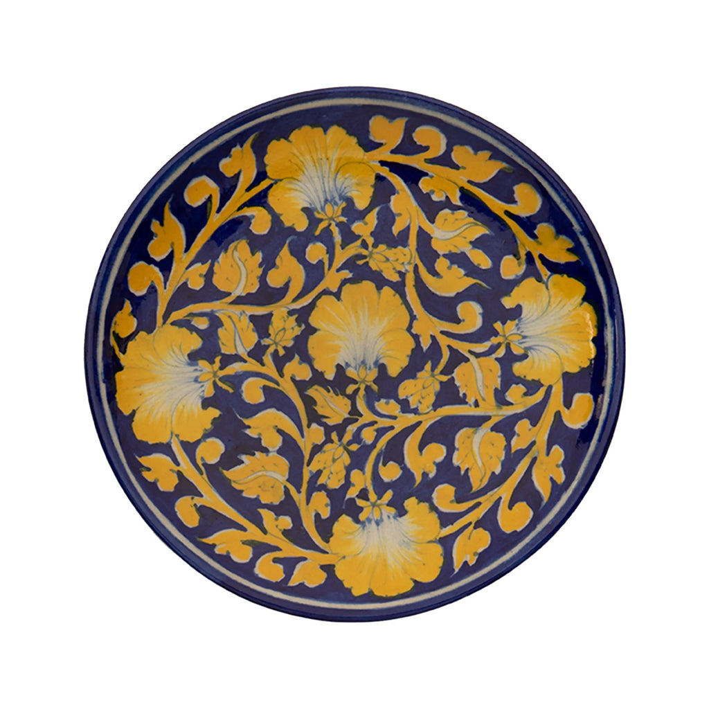 Blue Pottery - PLATE 8 INCHES