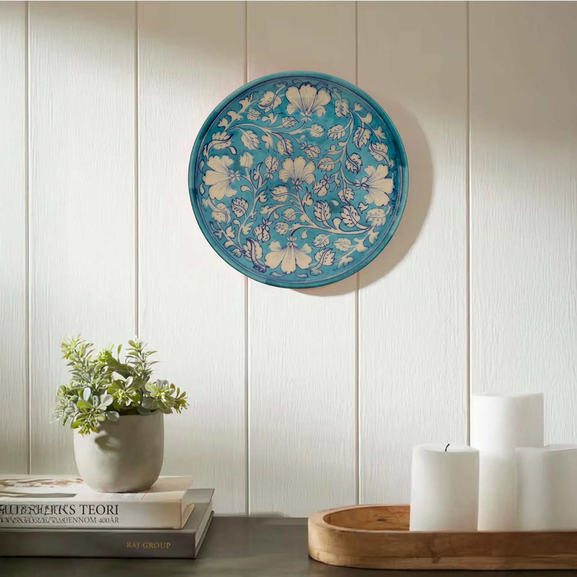 Blue Pottery - PLATE 8 INCHES