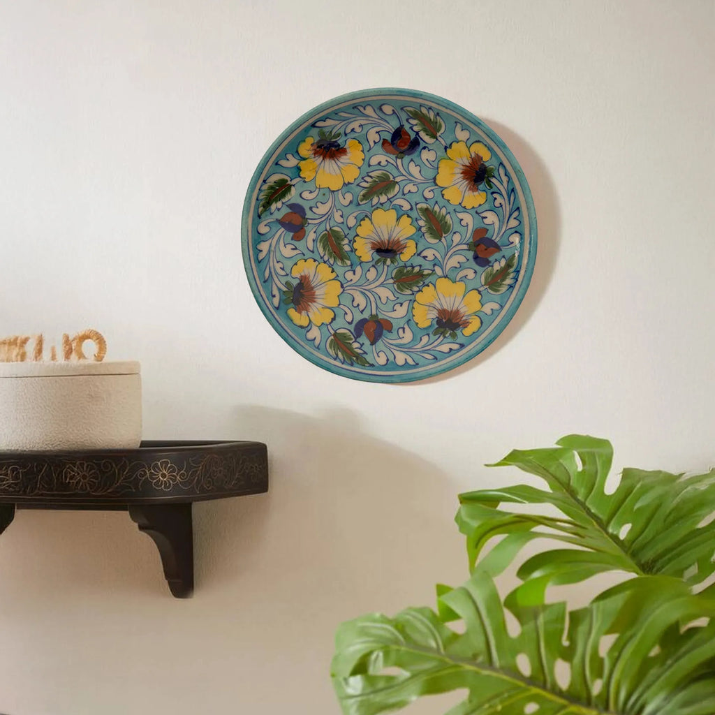 Blue Pottery - PLATE 8 INCHES