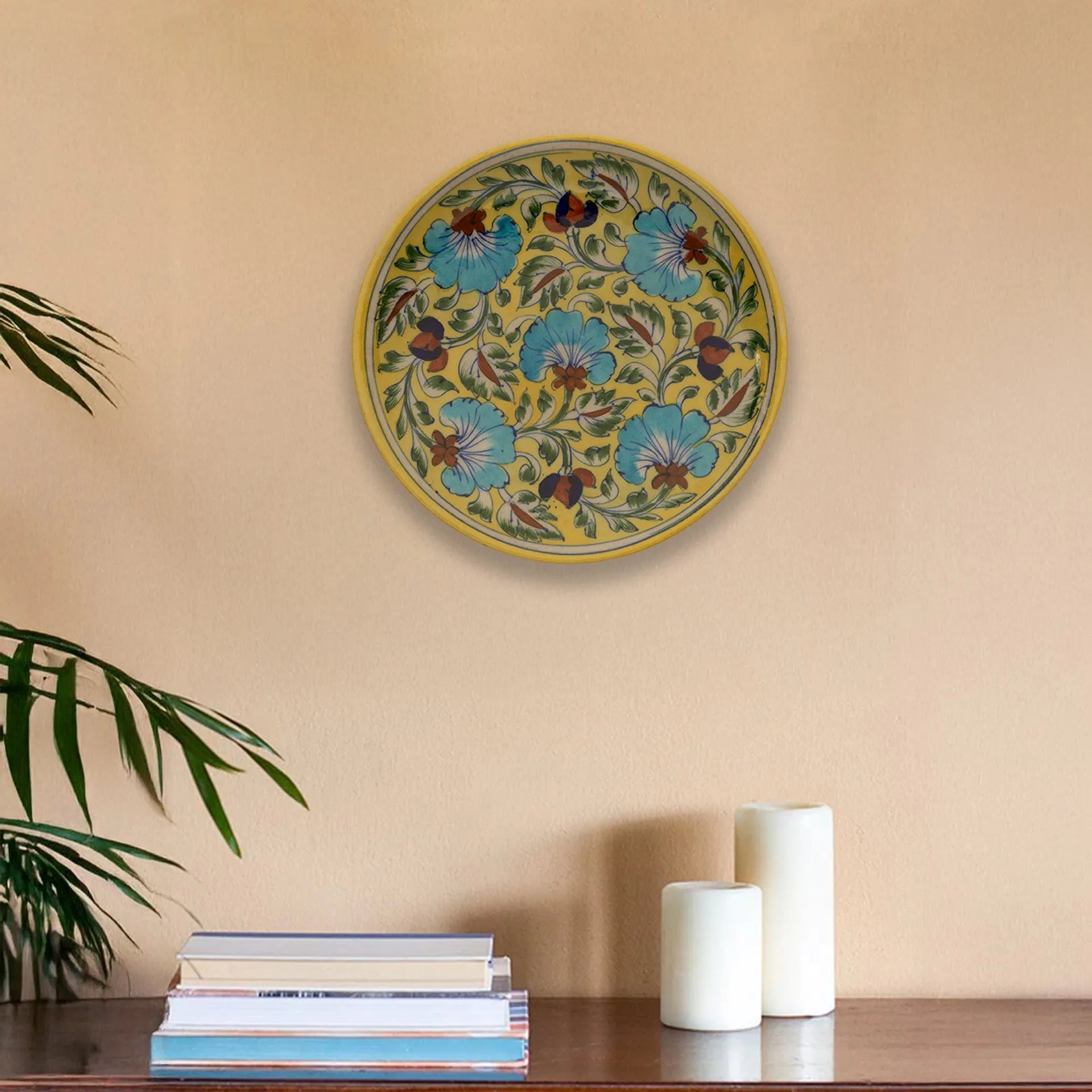 Blue Pottery - PLATE 8 INCHES