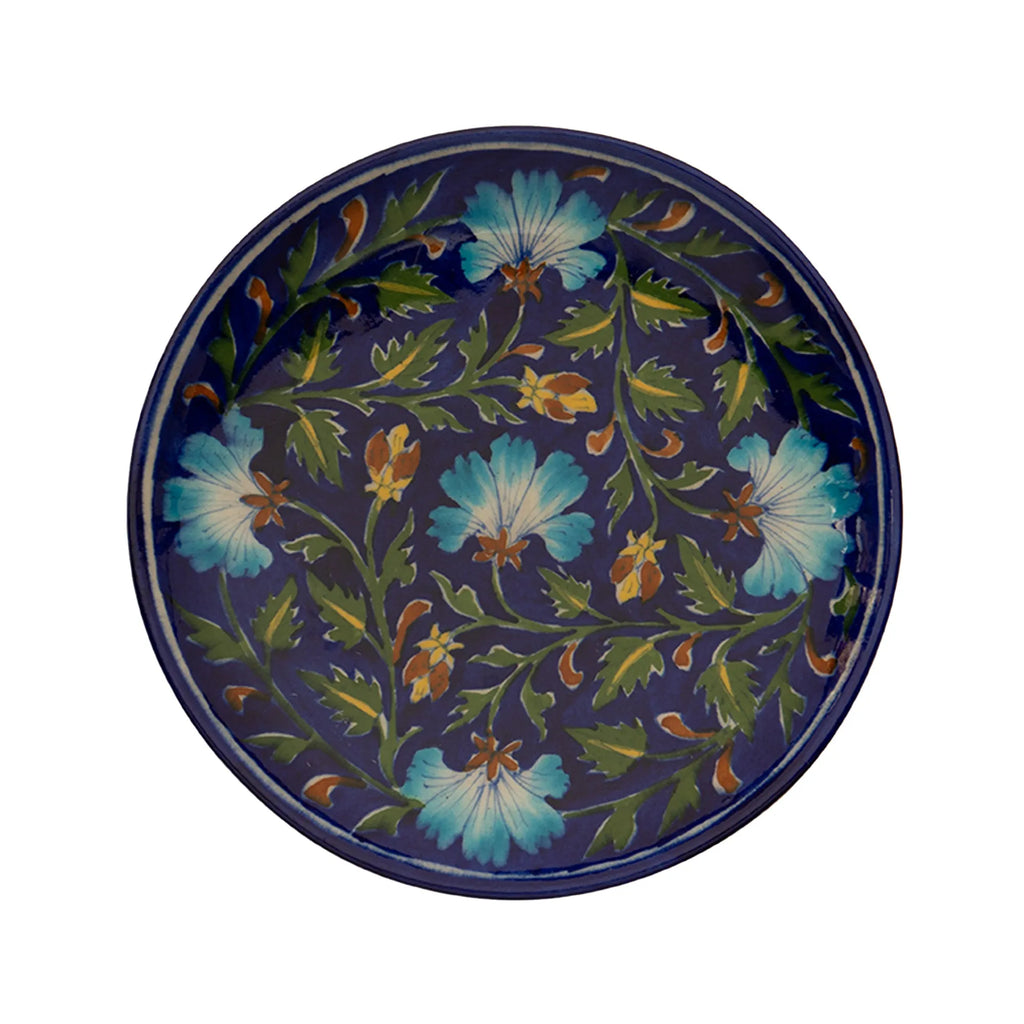 Blue Pottery - PLATE 8 INCHES