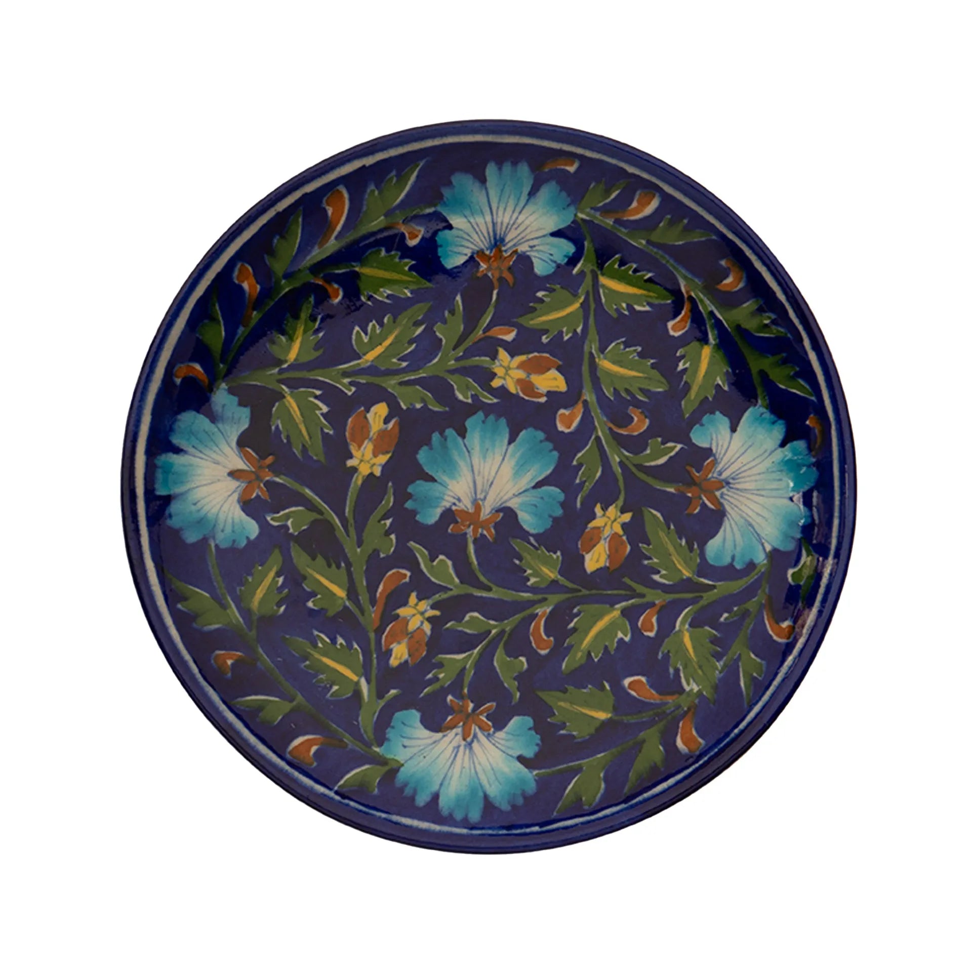 Blue Pottery - PLATE 8 INCHES