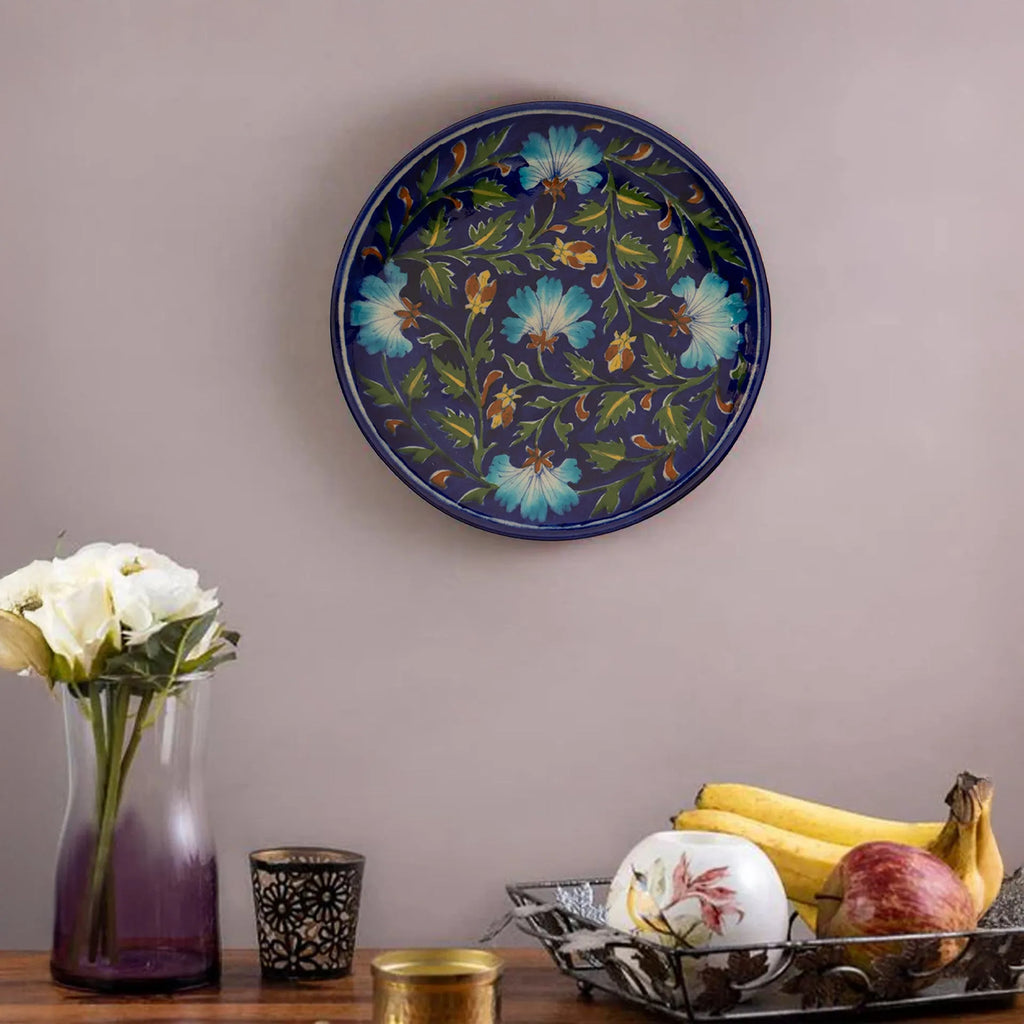 Blue Pottery - PLATE 8 INCHES