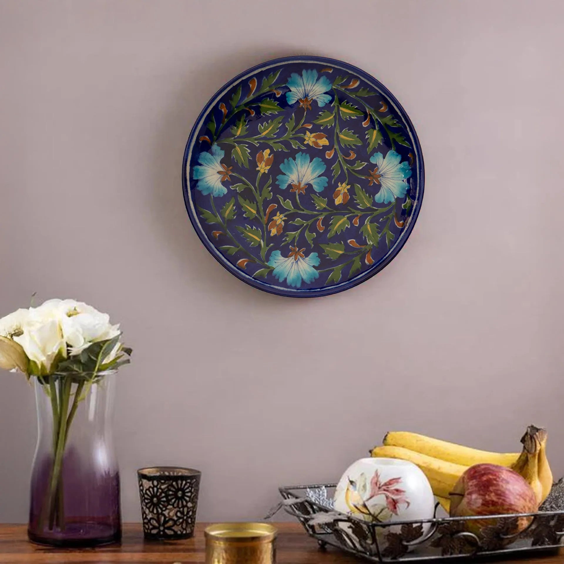 Blue Pottery - PLATE 8 INCHES