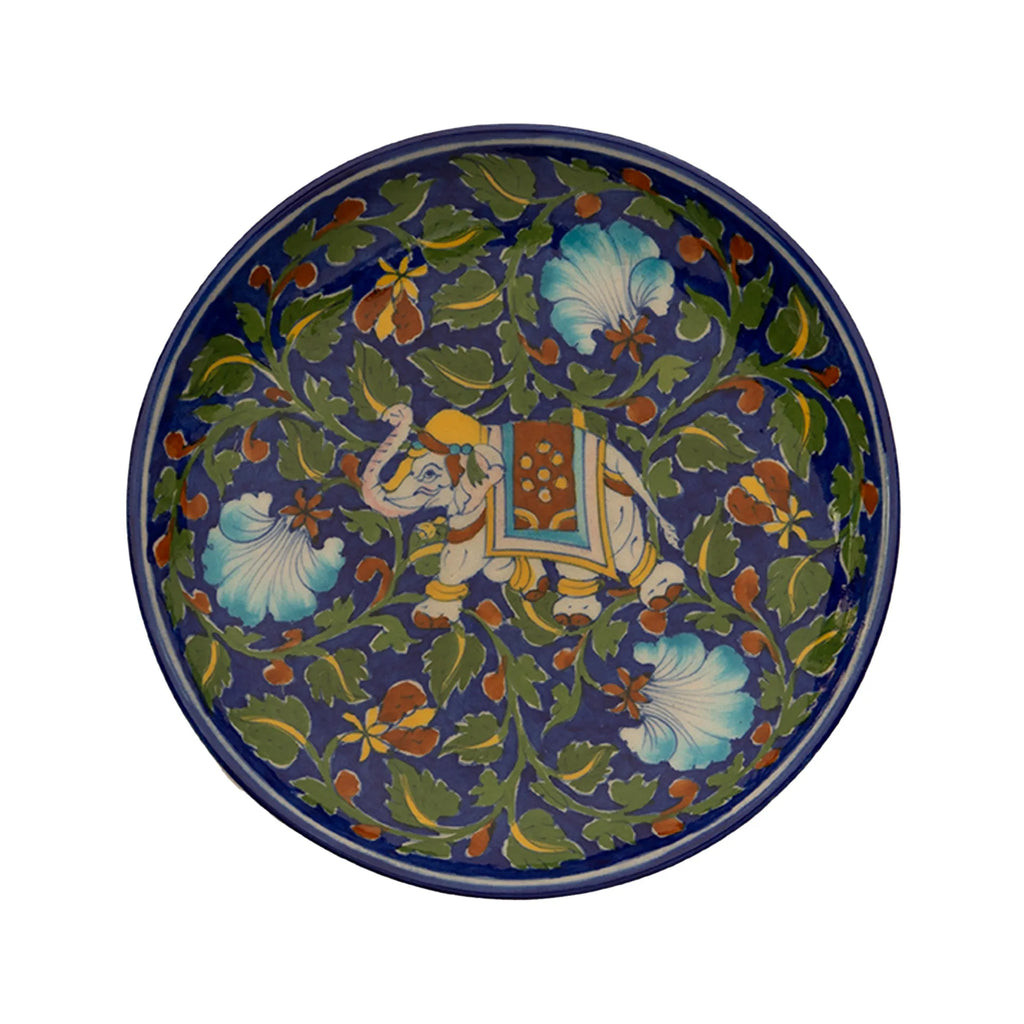 Blue Pottery - PLATE 8 INCHES