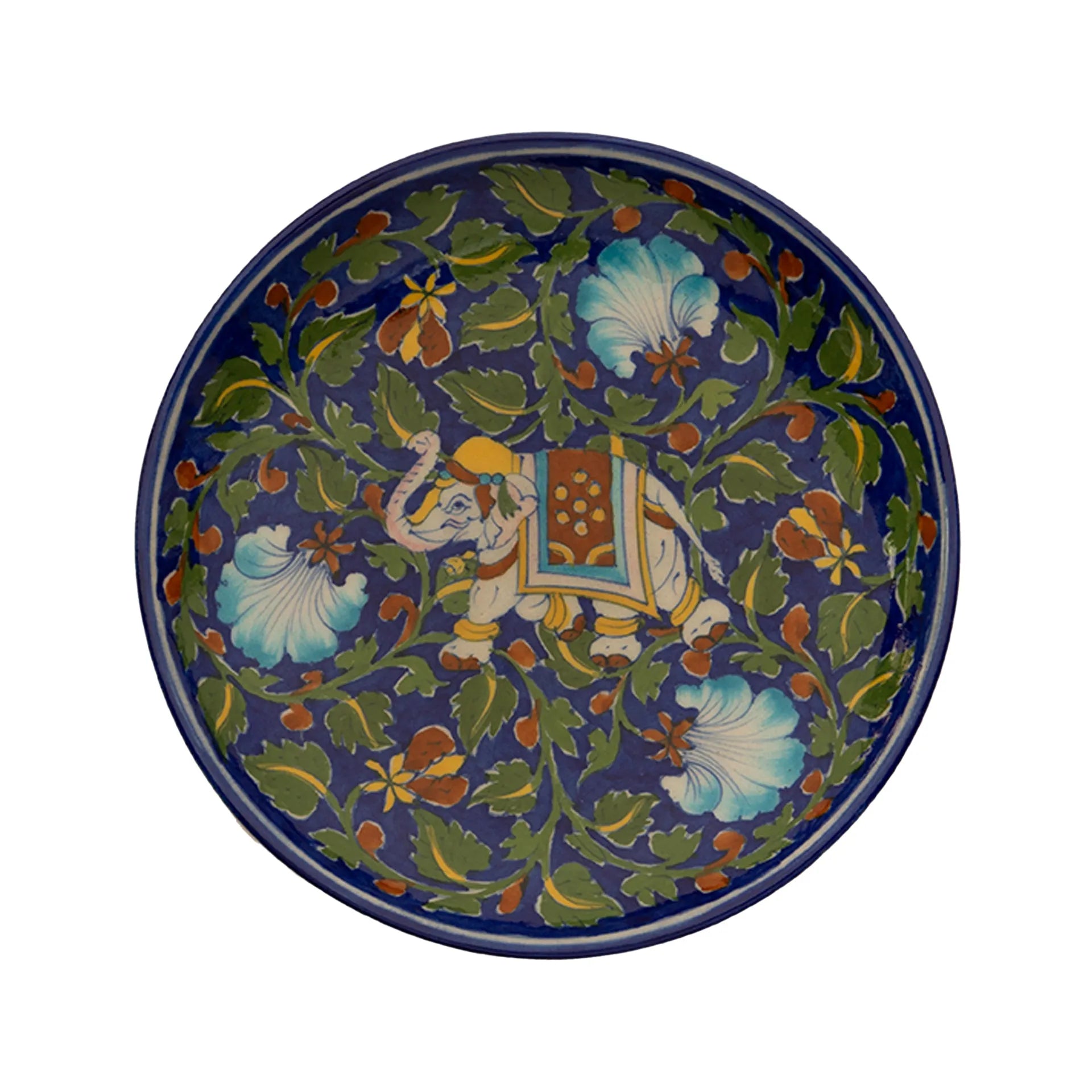 Blue Pottery - PLATE 8 INCHES