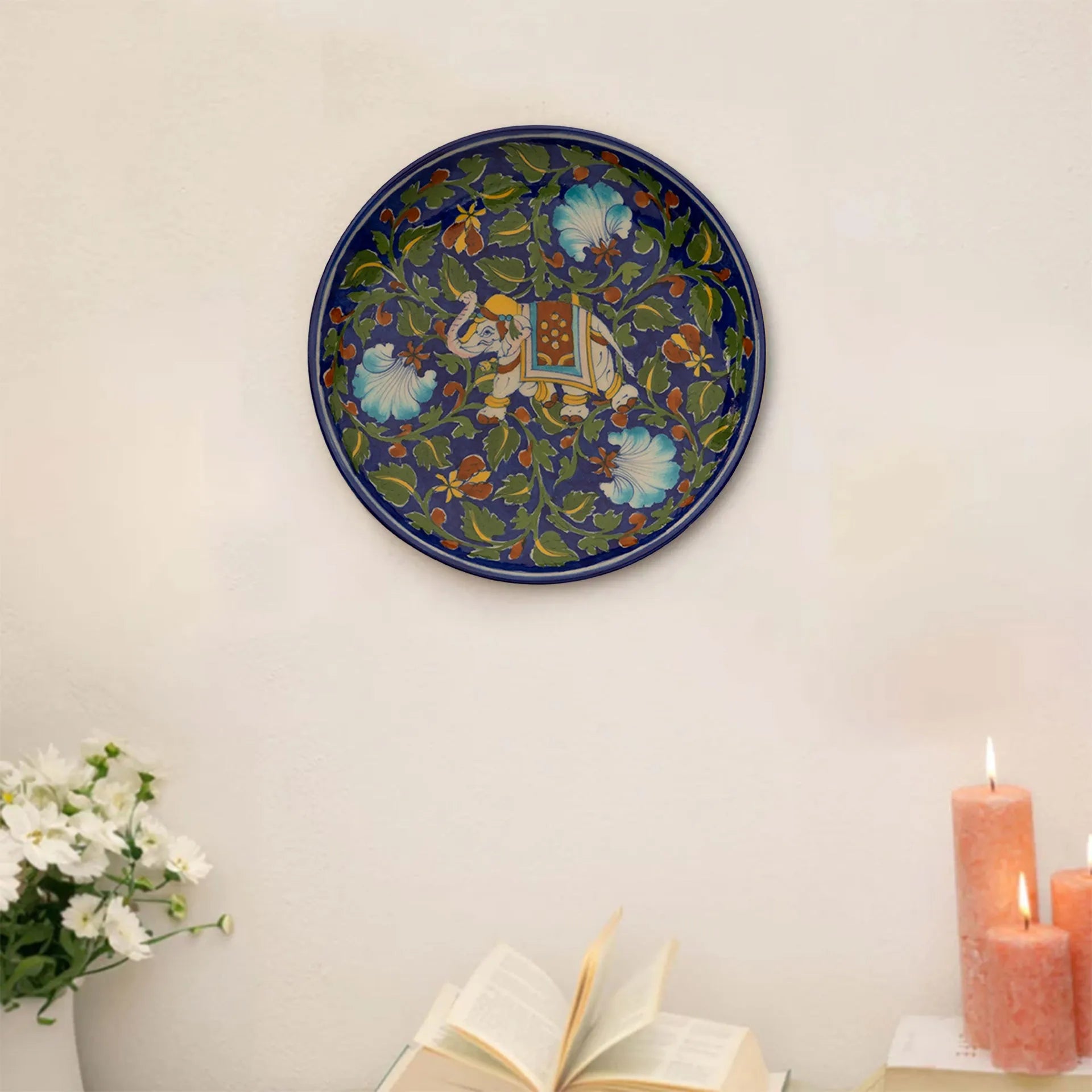 Blue Pottery - PLATE 8 INCHES