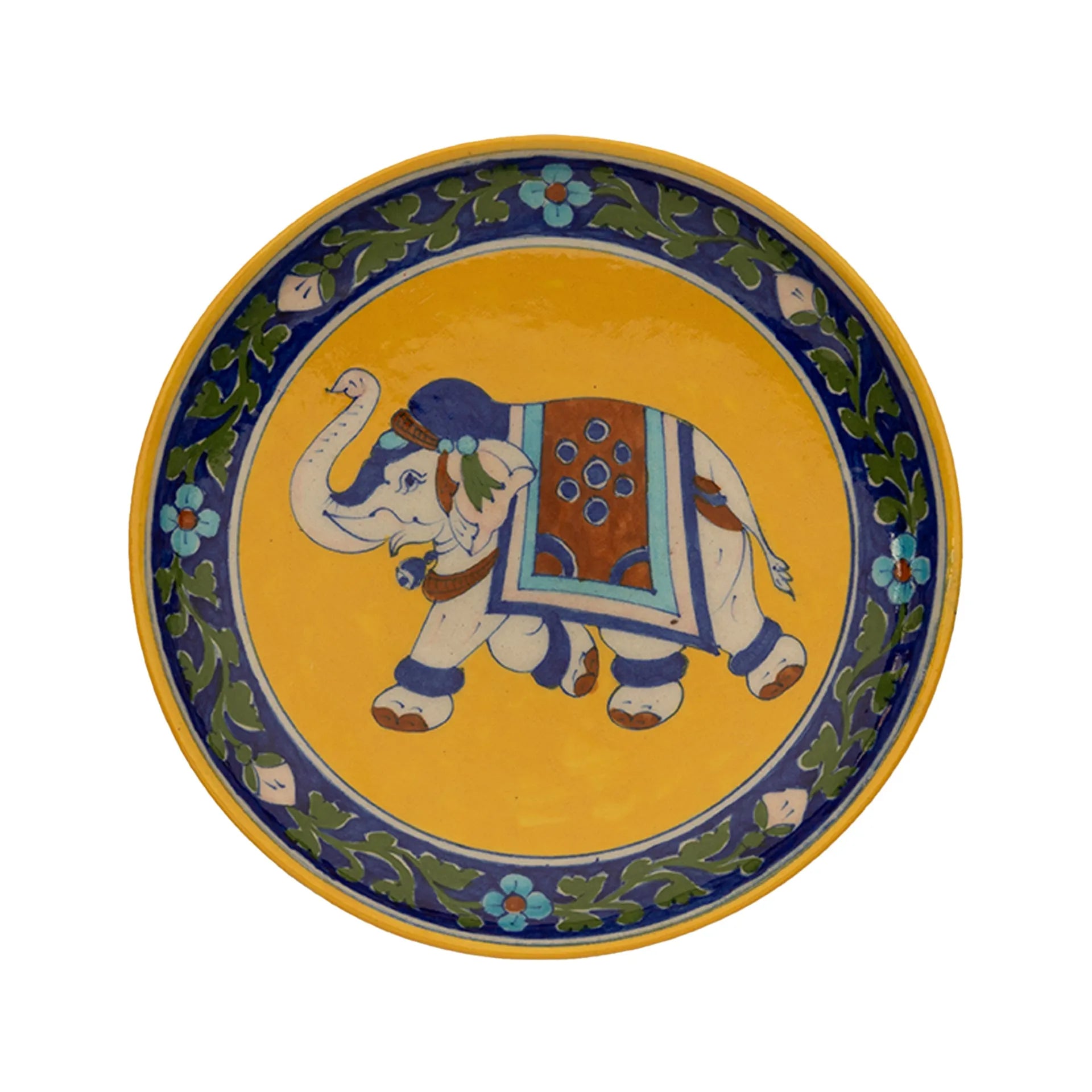 Blue Pottery - PLATE 8 INCHES